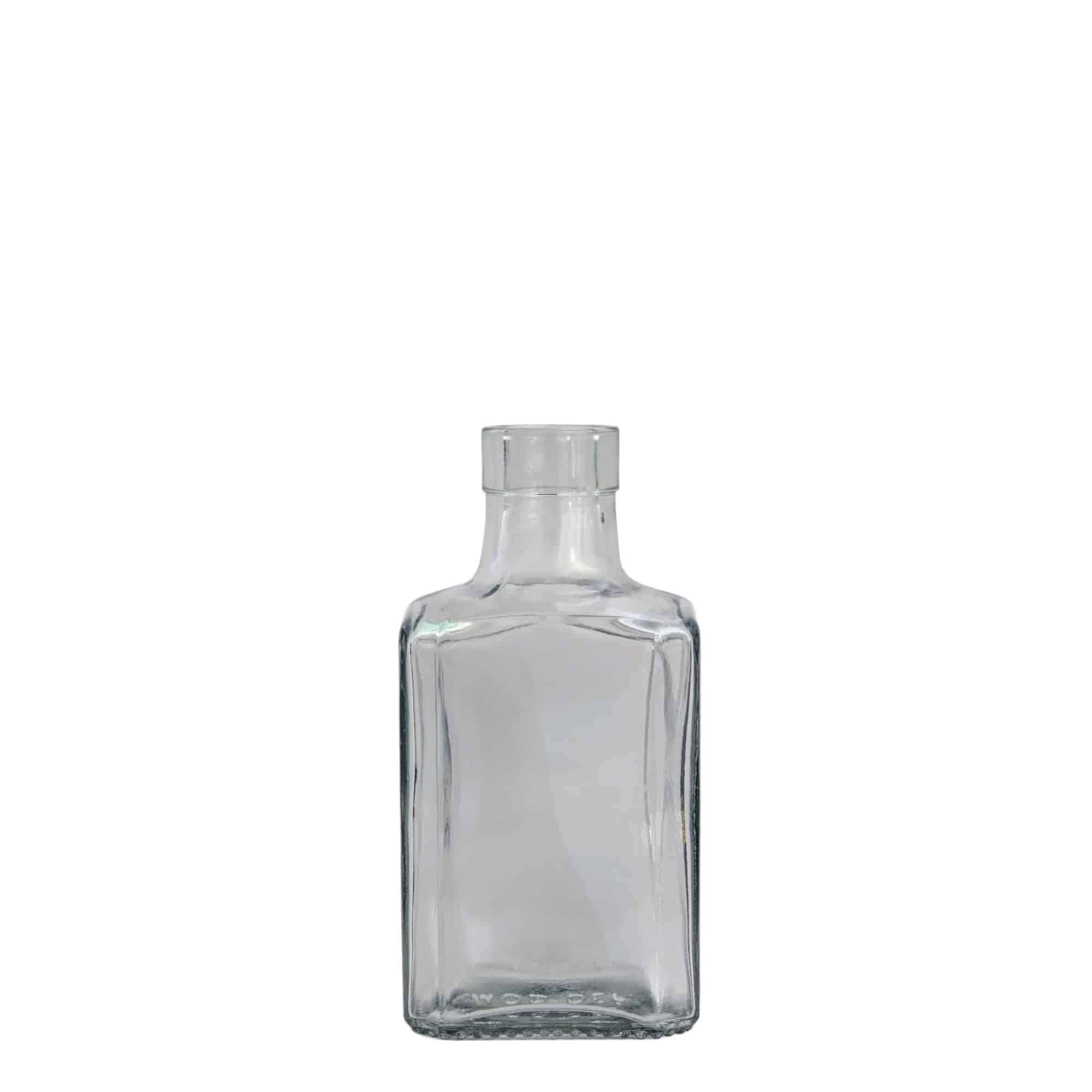 250 ml glasflaske 'Decanter Quadro Oberband', firkantet, åbning: kork 250 ml glasflaske 'Decanter Quadro Oberband', firkantet, åbning: kork