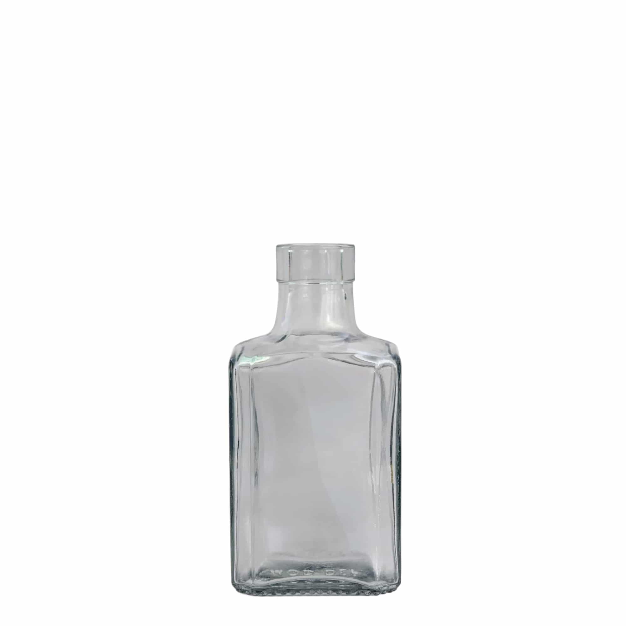 250 ml glasflaske 'Decanter Quadro Oberband', firkantet, åbning: kork 250 ml glasflaske 'Decanter Quadro Oberband', firkantet, åbning: kork
