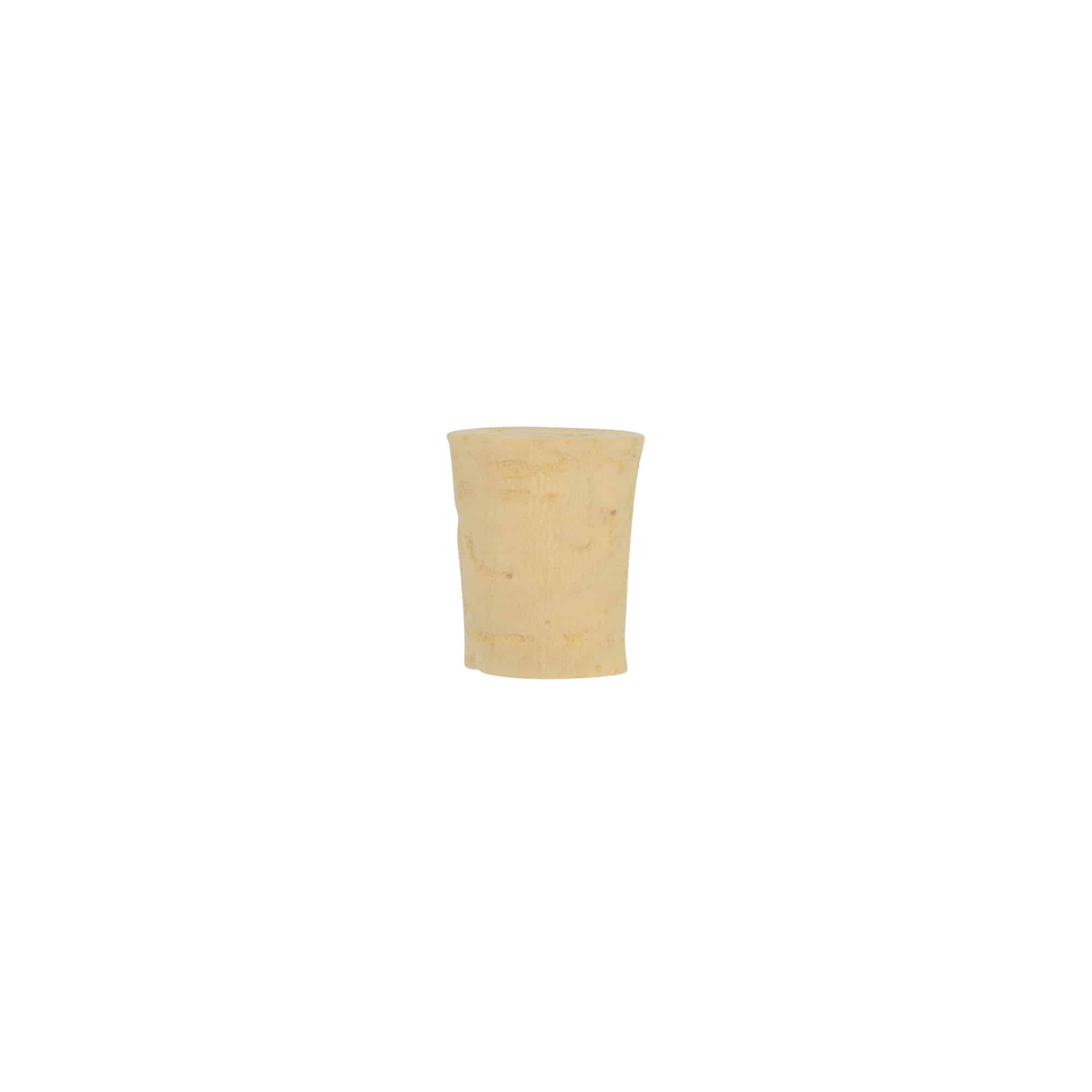 Spidstopper 14-17 x 22, naturprop, blegnet, til munding: prop