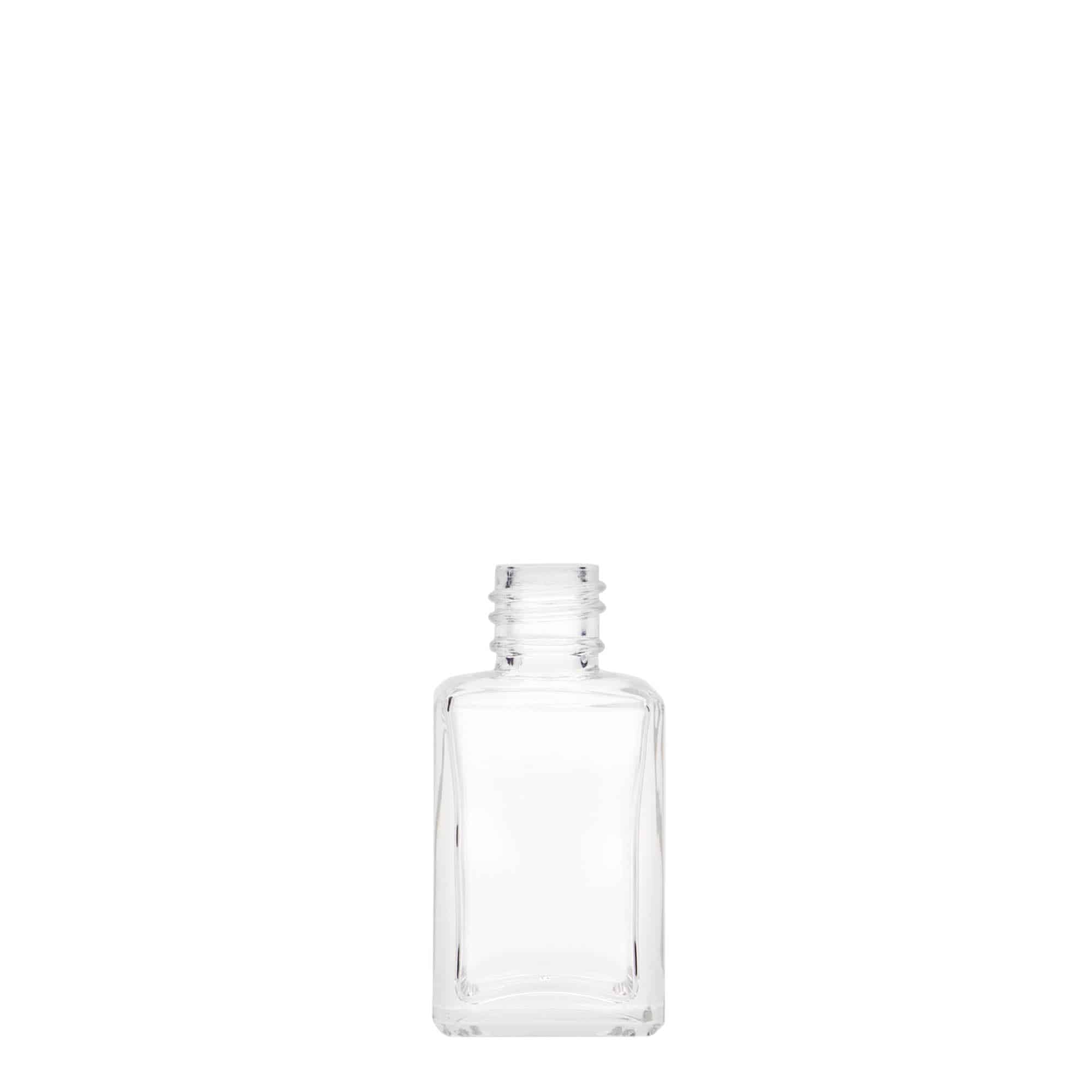 30 ml glasflaske »Tamme«, firkantet, åbning: PP 18