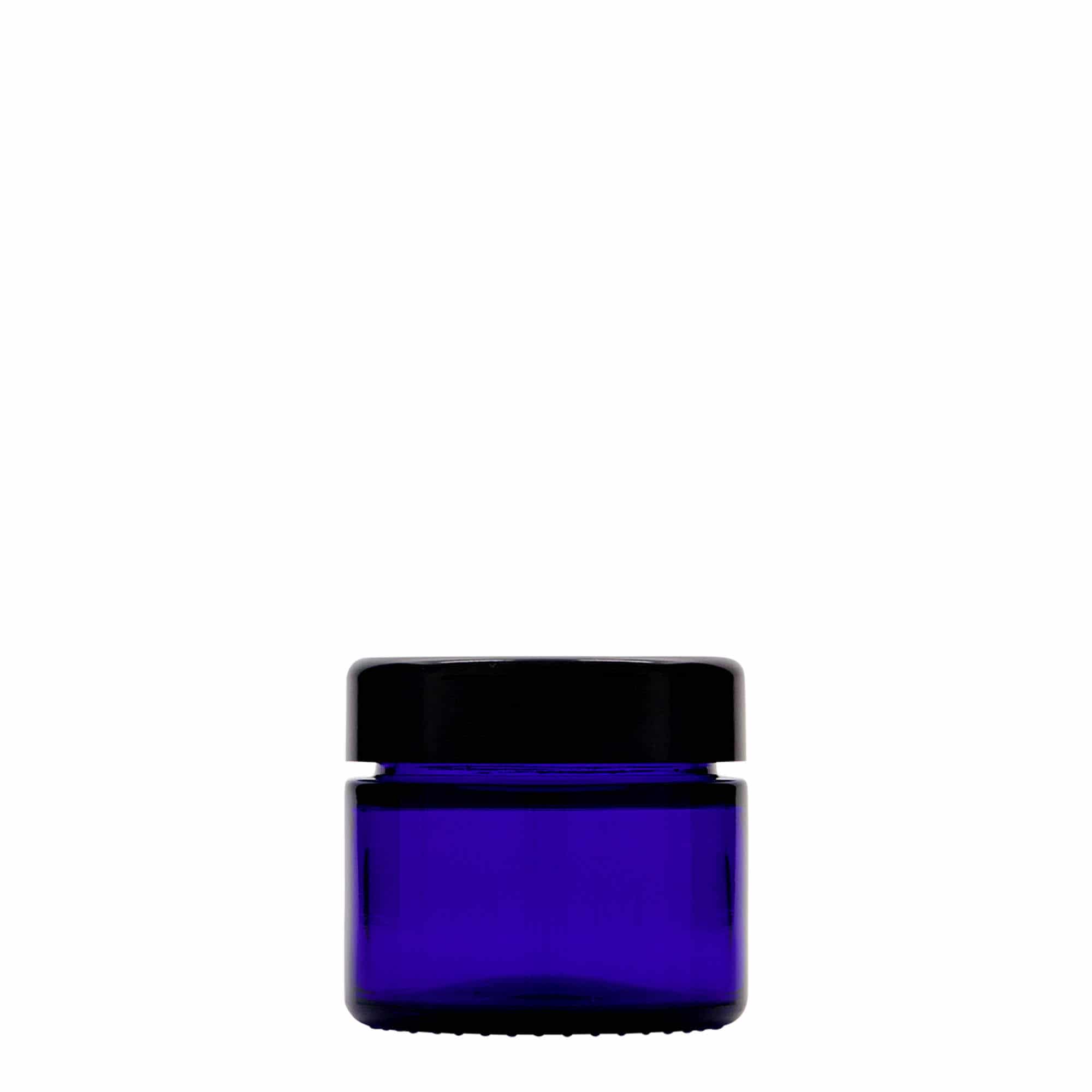50 ml glasdigel 'Blue Edition', glas, kongeblå, åbning: Skruelåg
