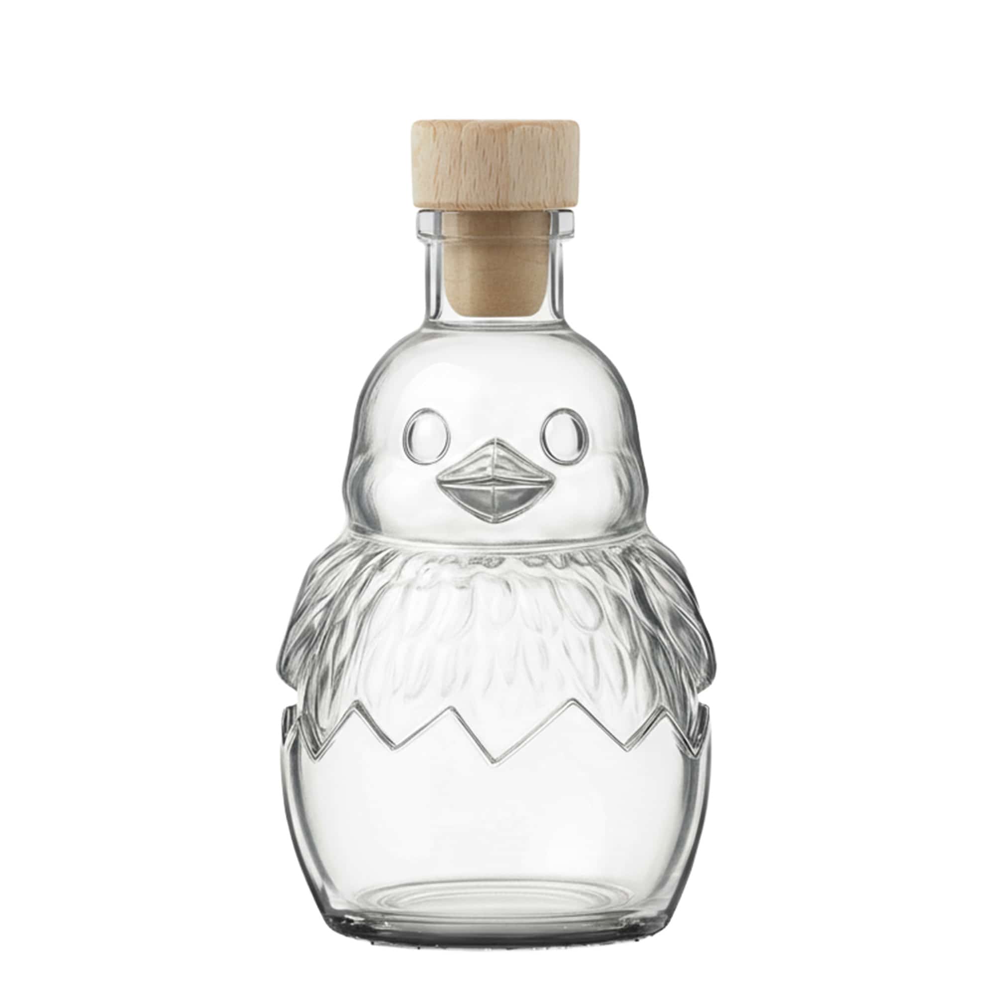 200 ml glasflaske 'Kylling', åbning: kork