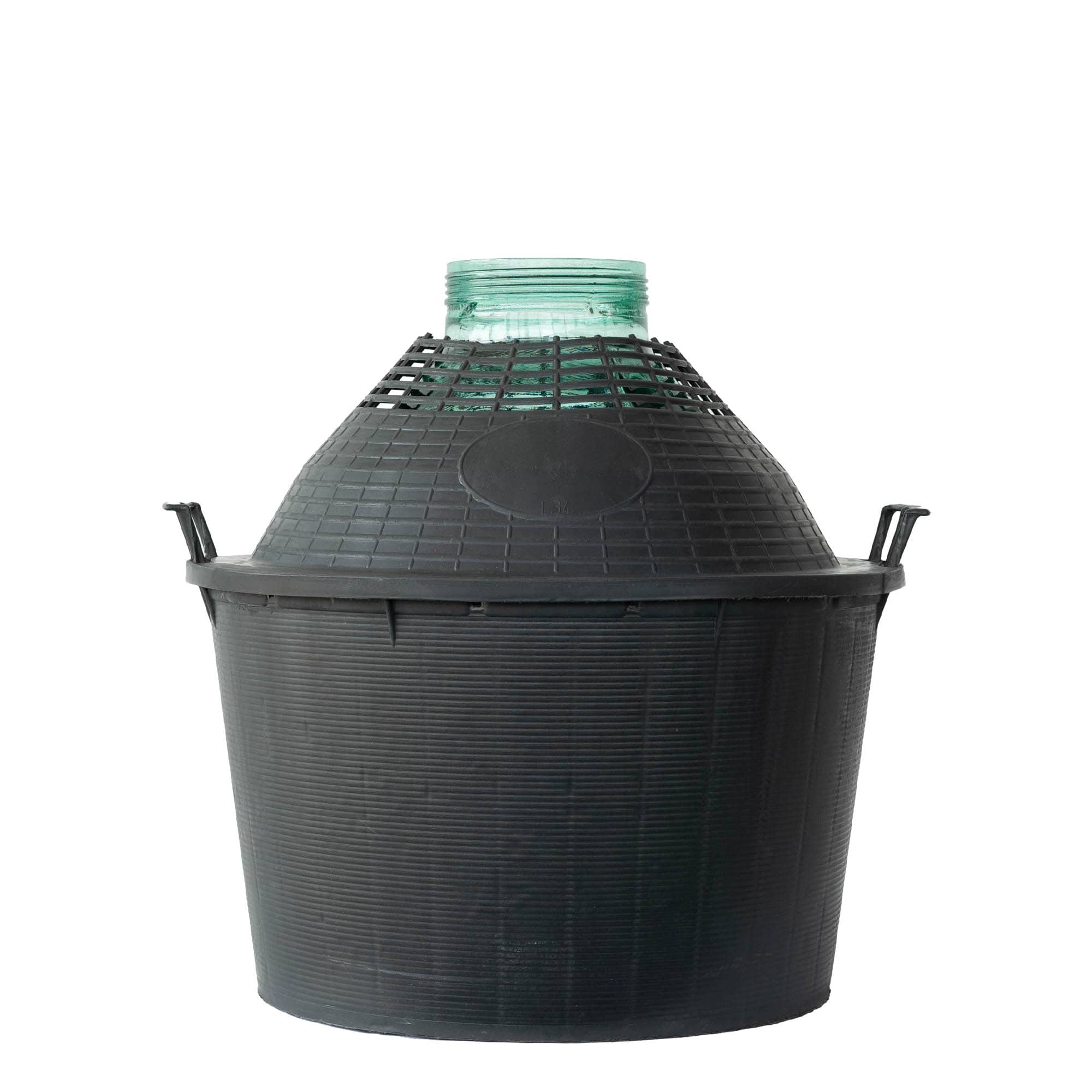 34 l ballonflaske med bred hals, glas, åbning: skrueprop