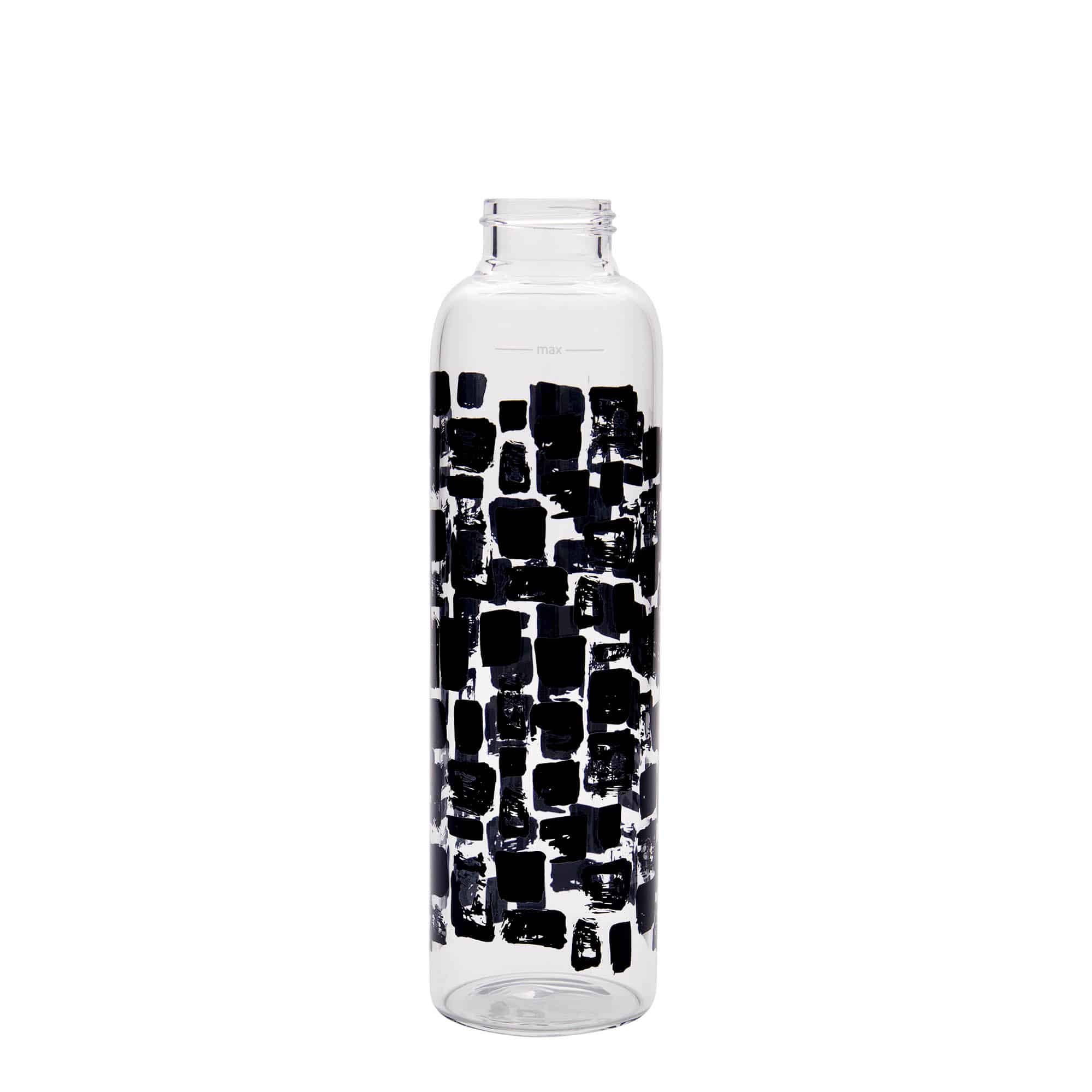 500 ml drikkeflaske 'Perseus', motiv: Sorte firkanter, åbning: Skruelåg 500 ml drikkeflaske 'Perseus', motiv: Sorte firkanter, åbning: Skruelåg