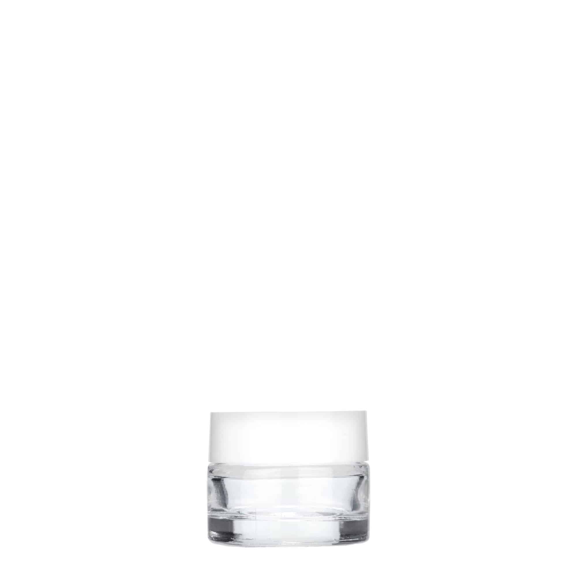 5 ml krukke 'Beauty', glas, åbning: skruelåg