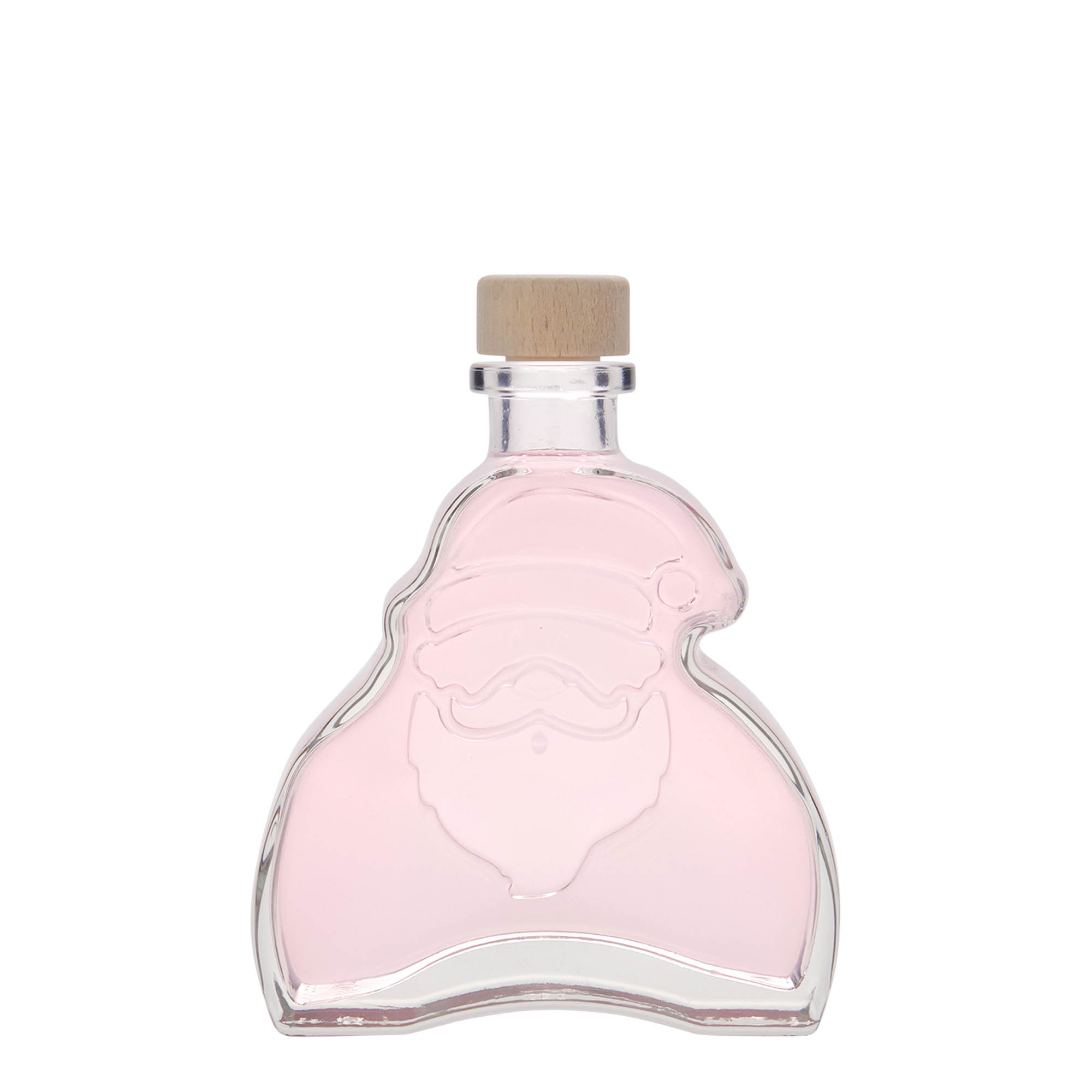 200 ml glasflaske 'Julemand', åbning: prop