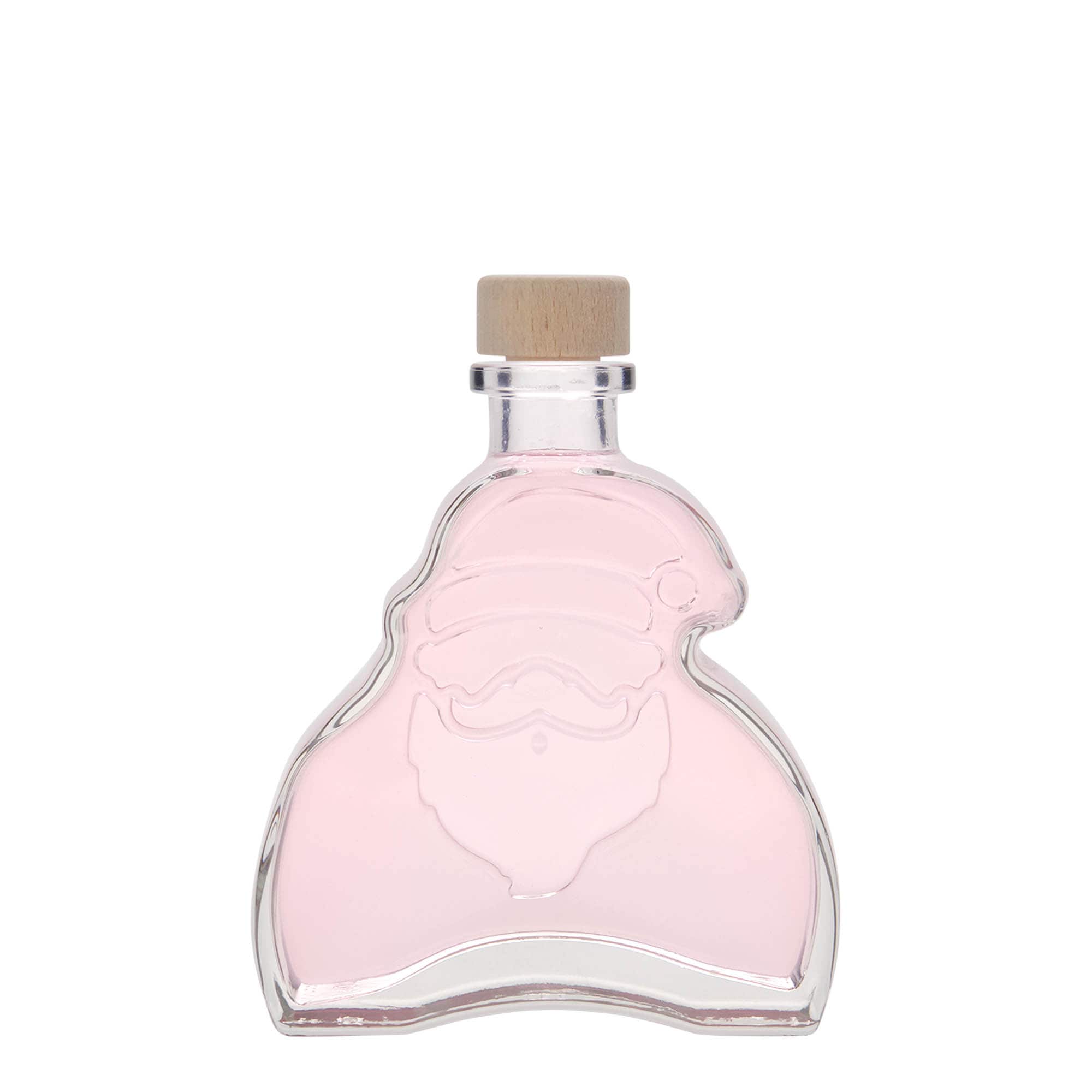 200 ml glasflaske 'Julemand', åbning: prop