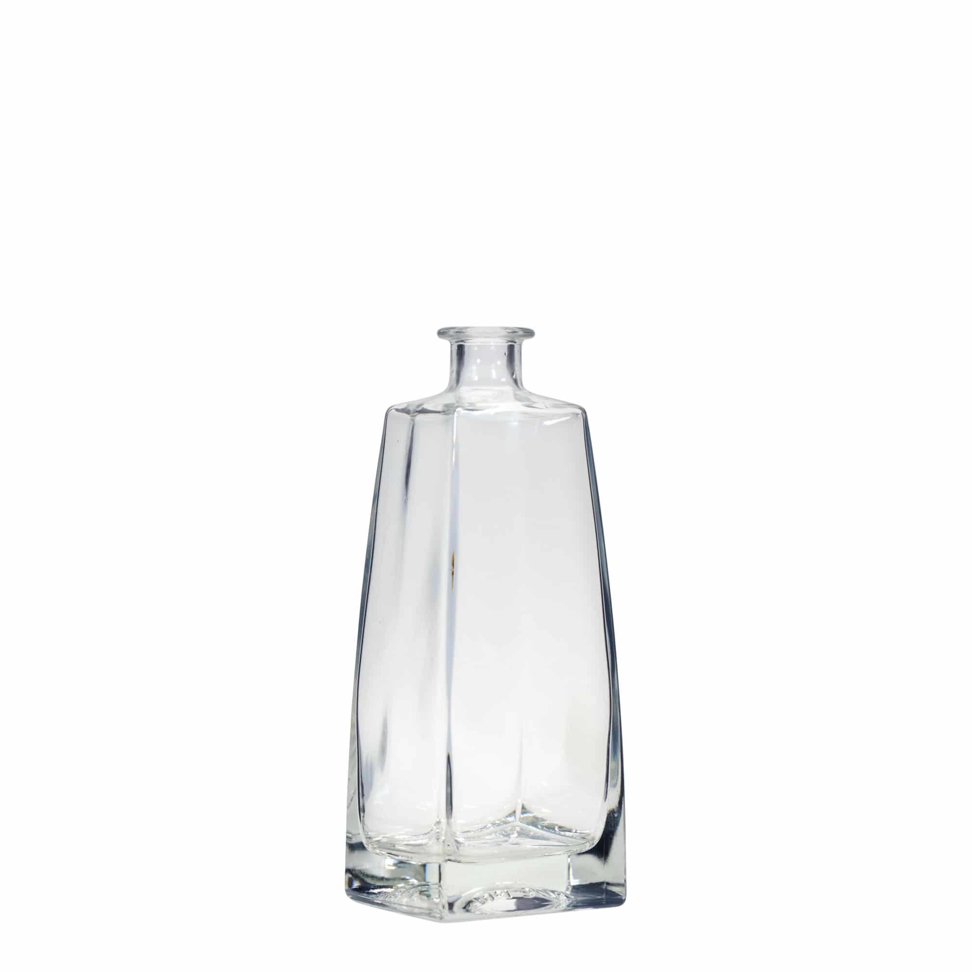 700 ml glasflaske 'Timmy', rektangulær, åbning: kork 700 ml glasflaske 'Timmy', rektangulær, åbning: kork