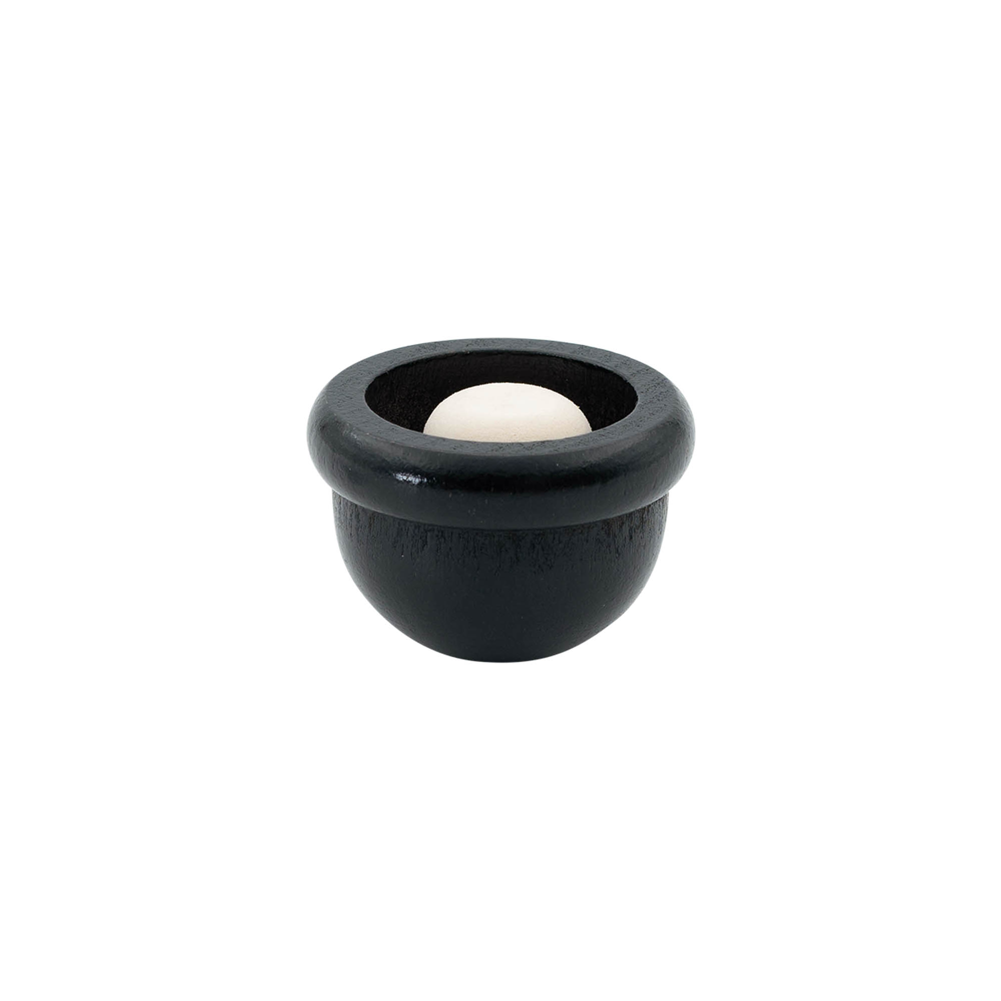 Grebprop 19 mm "Melon", træ/PE, sort, til munding: kork