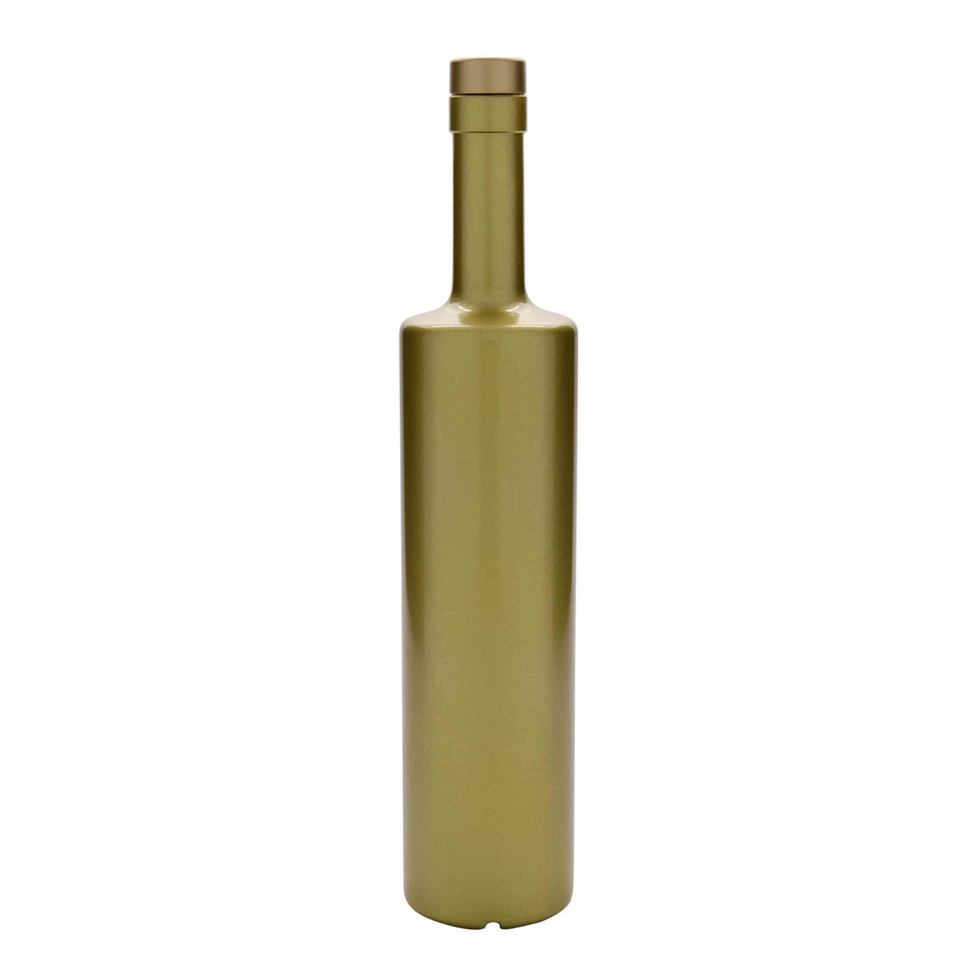 700 ml glasflaske 'Centurio', guld, åbning: Kork