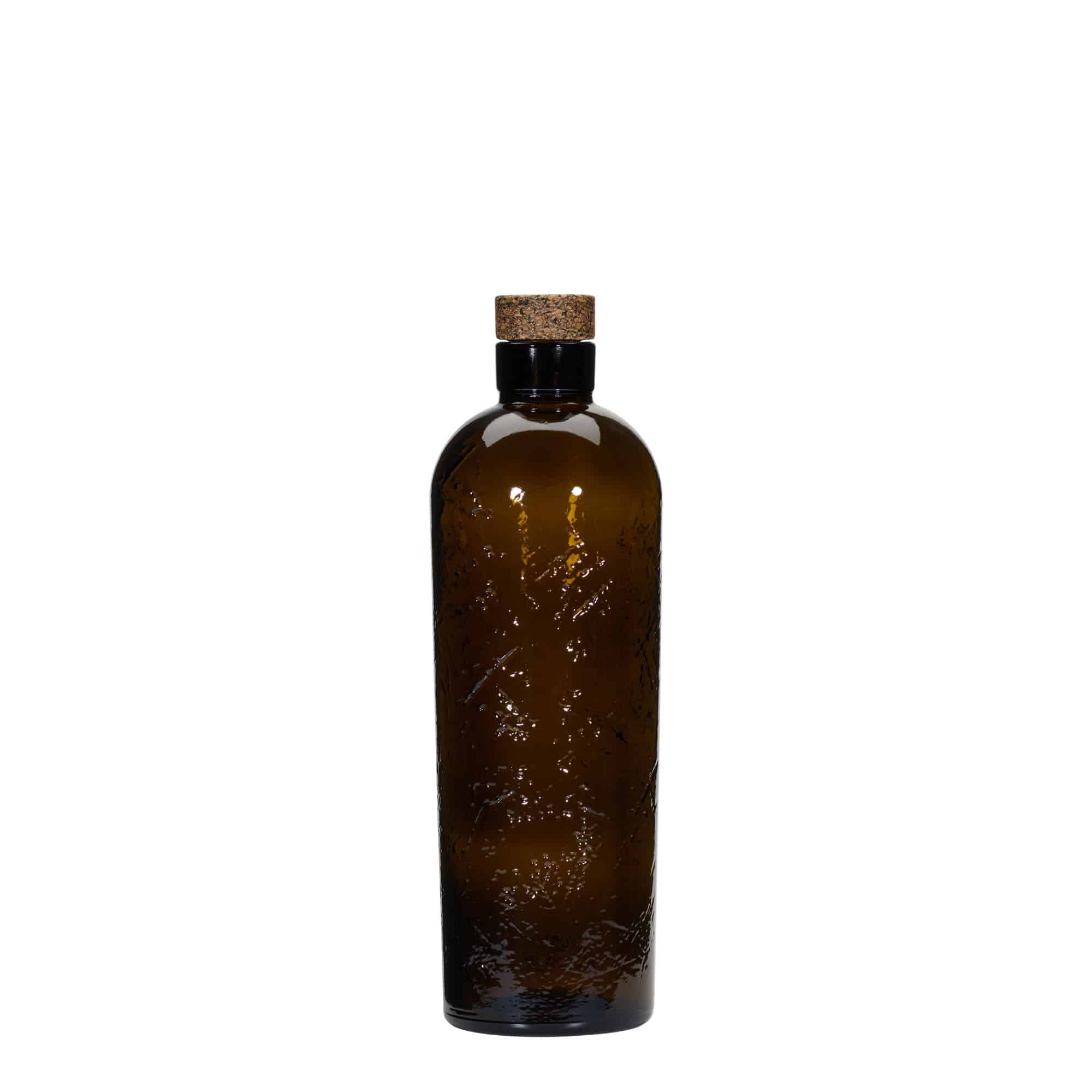 700 ml Wildt Fremstillet Glasflaske 'Natural', brun, Åbning: Kork