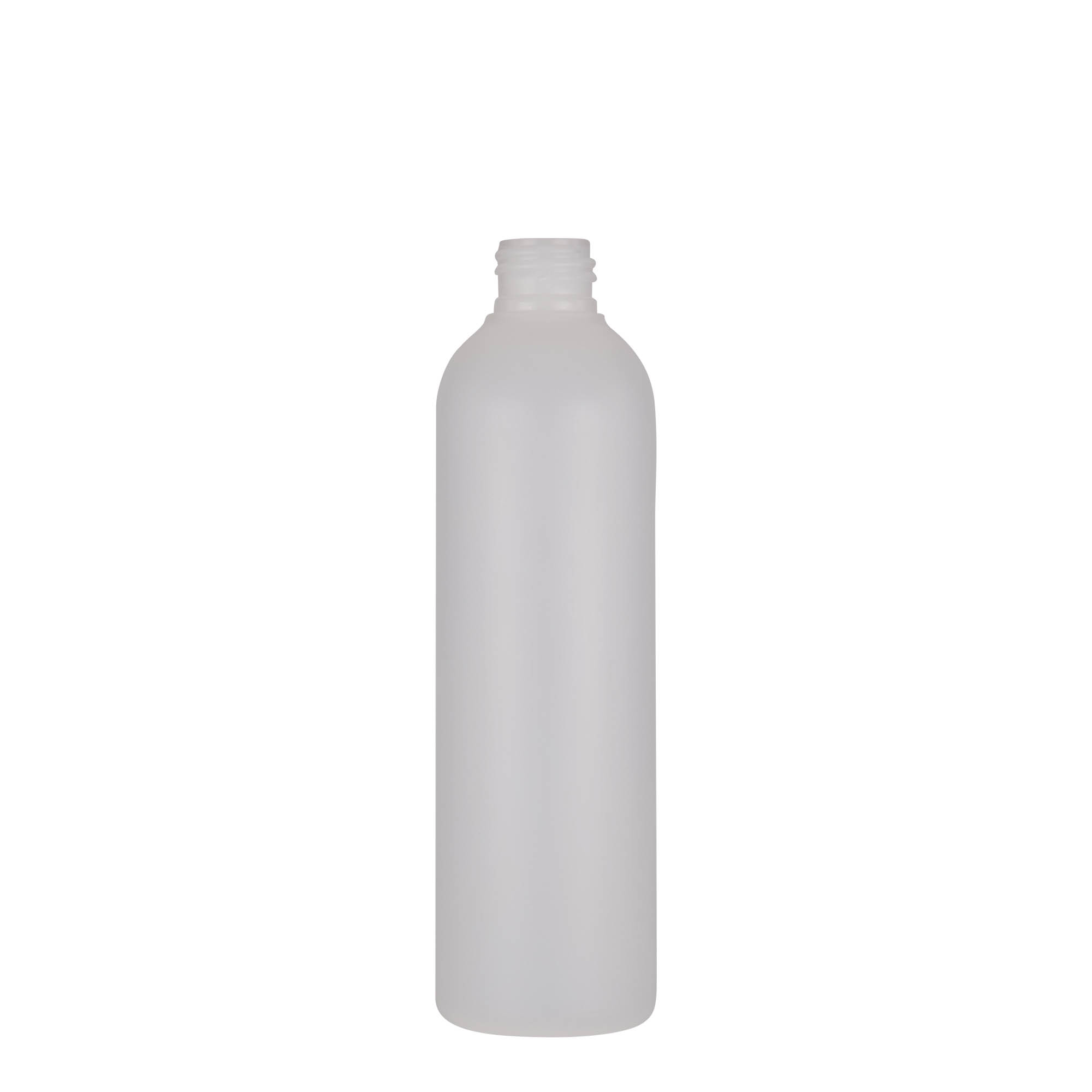 250 ml plastikflaske 'Tuffy', HDPE, natur, åbning: 24/410 250 ml plastikflaske 'Tuffy', HDPE, natur, åbning: 24/410