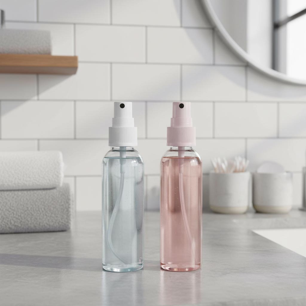 Skruelåg sprayforstøver, PP-plast, sort, til åbning: 24/410