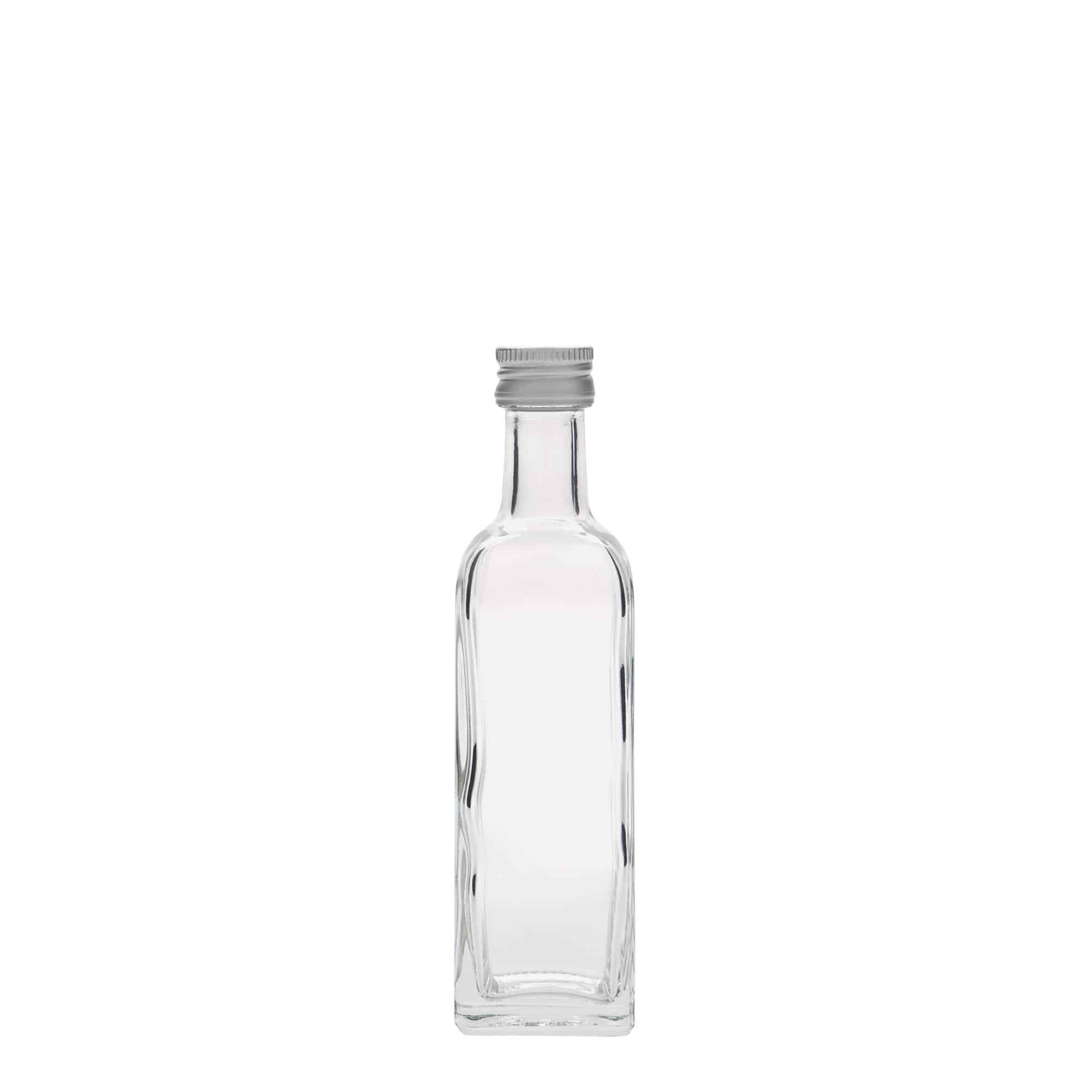 60 ml glasflaske »Marasca«, firkantet, åbning: PP 18