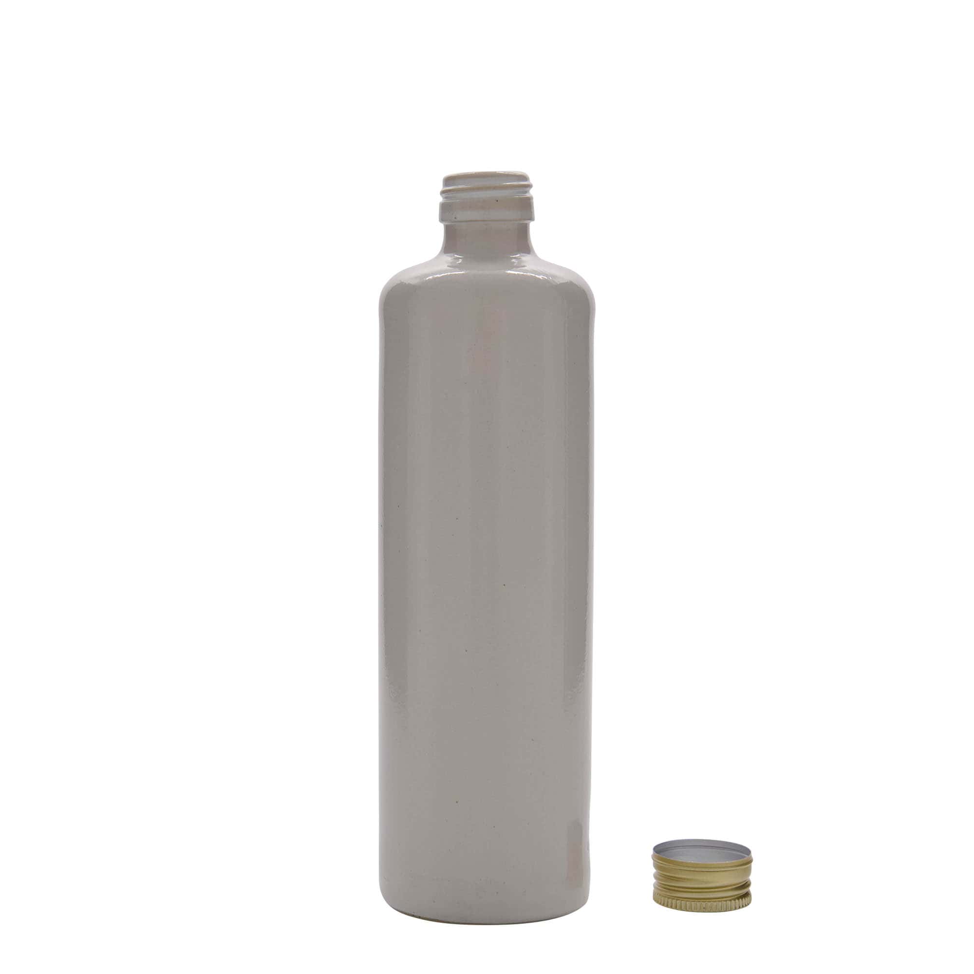 500 ml tonkrukke, stentøj, hvid, åbning: PP 31,5