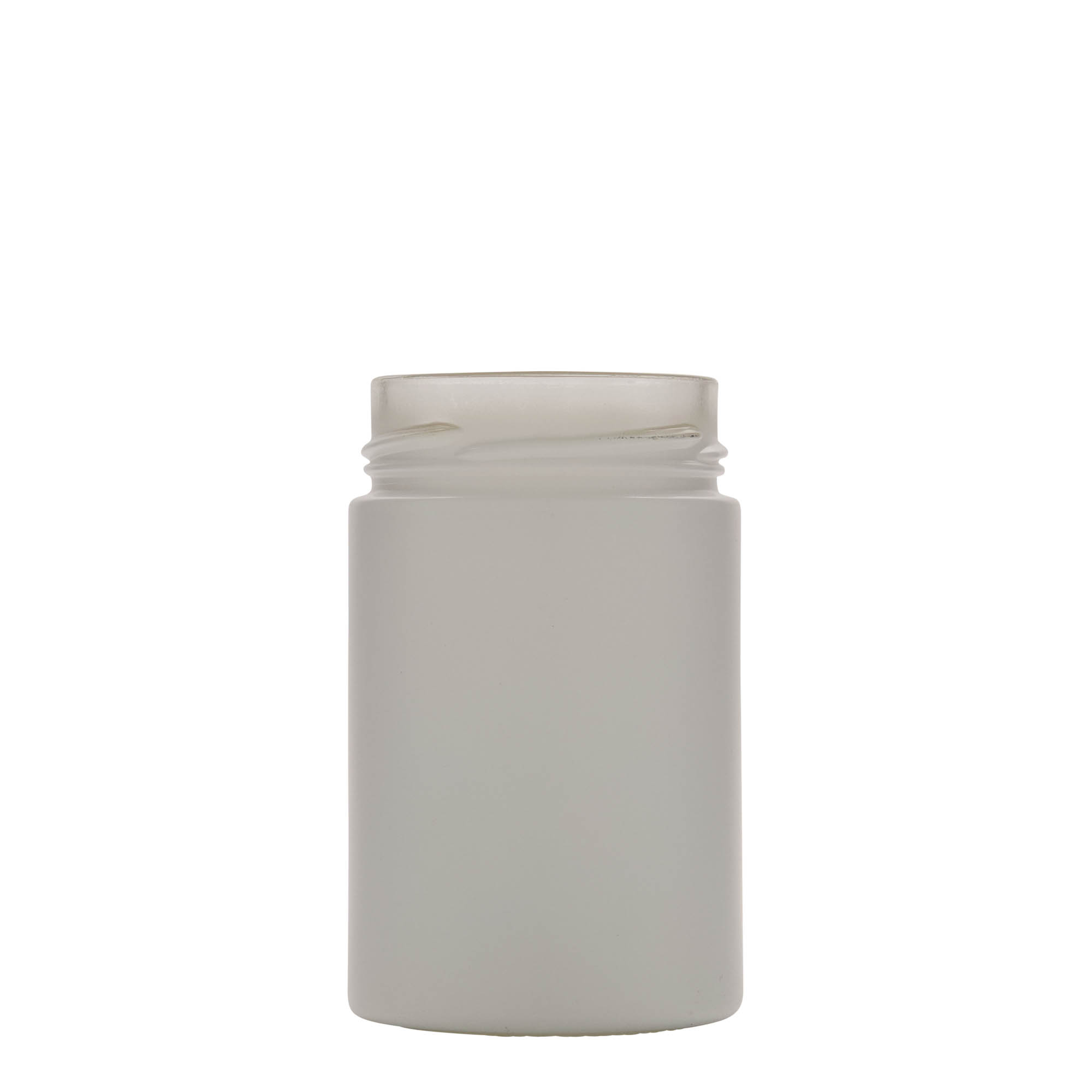 327 ml rundt glas 'Aurora', hvid, åbning: Deep-Twist-Off (DTO 66)