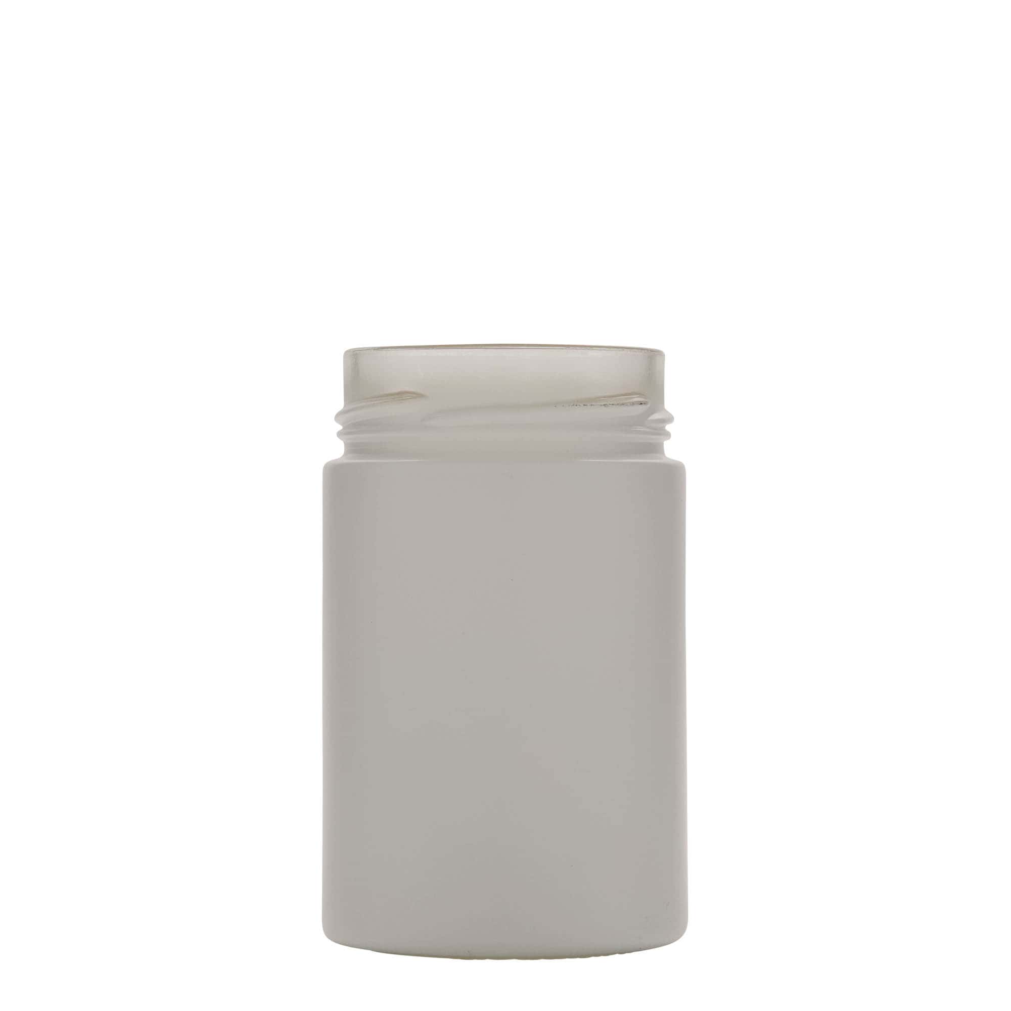 327 ml rundt glas 'Aurora', hvid, åbning: Deep-Twist-Off (DTO 66)