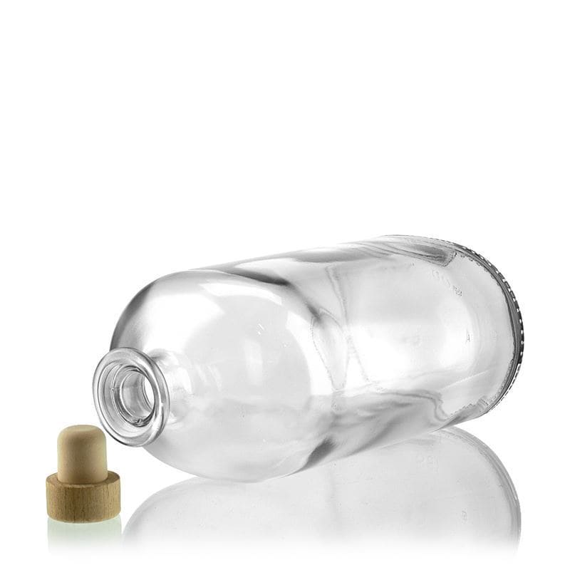 1.000 ml glasflaske 'Dundee', oval, åbning: Kork 1.000 ml glasflaske 'Dundee', oval, åbning: Kork