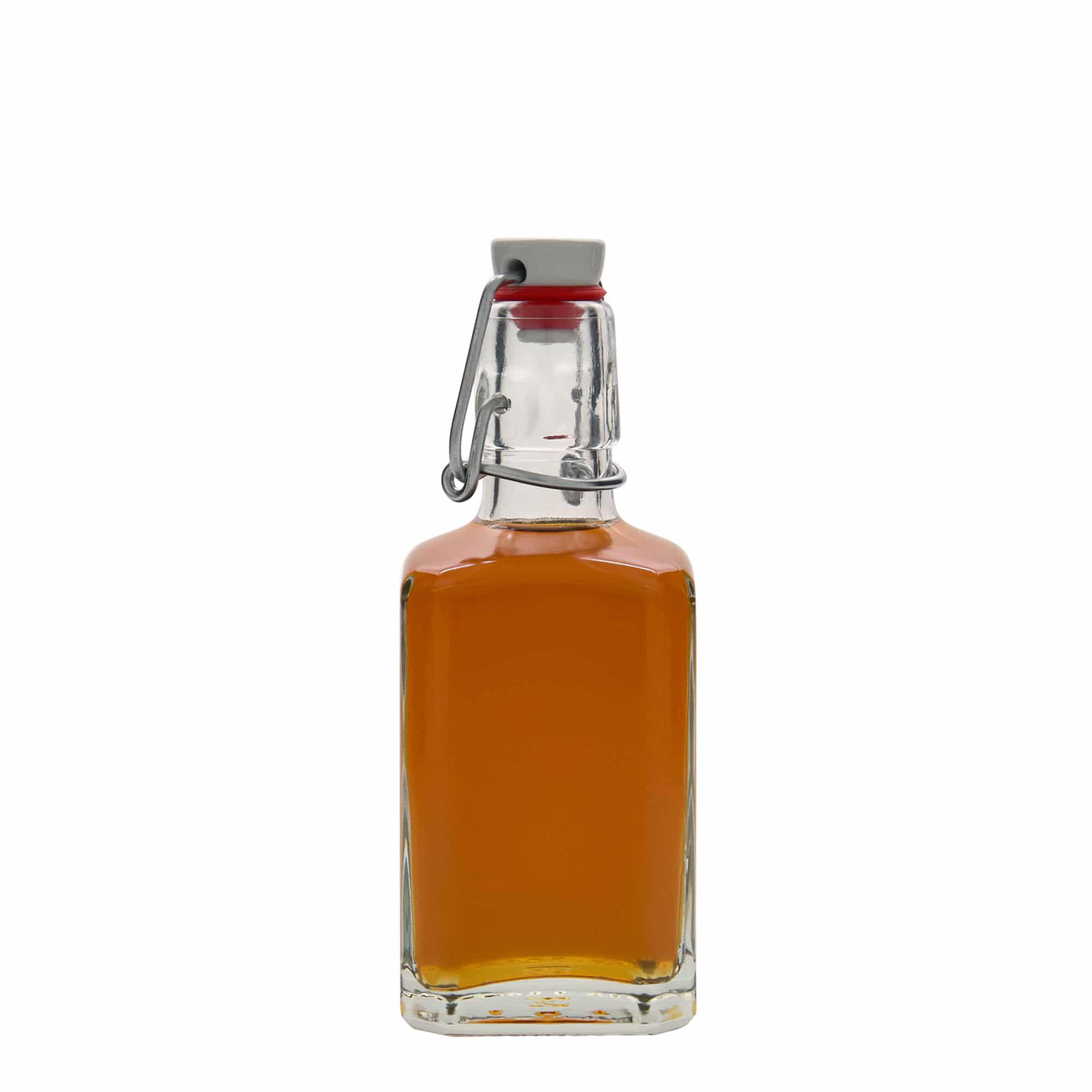 250 ml glasflaske 'Rialto', firkantet, åbning: patentprop