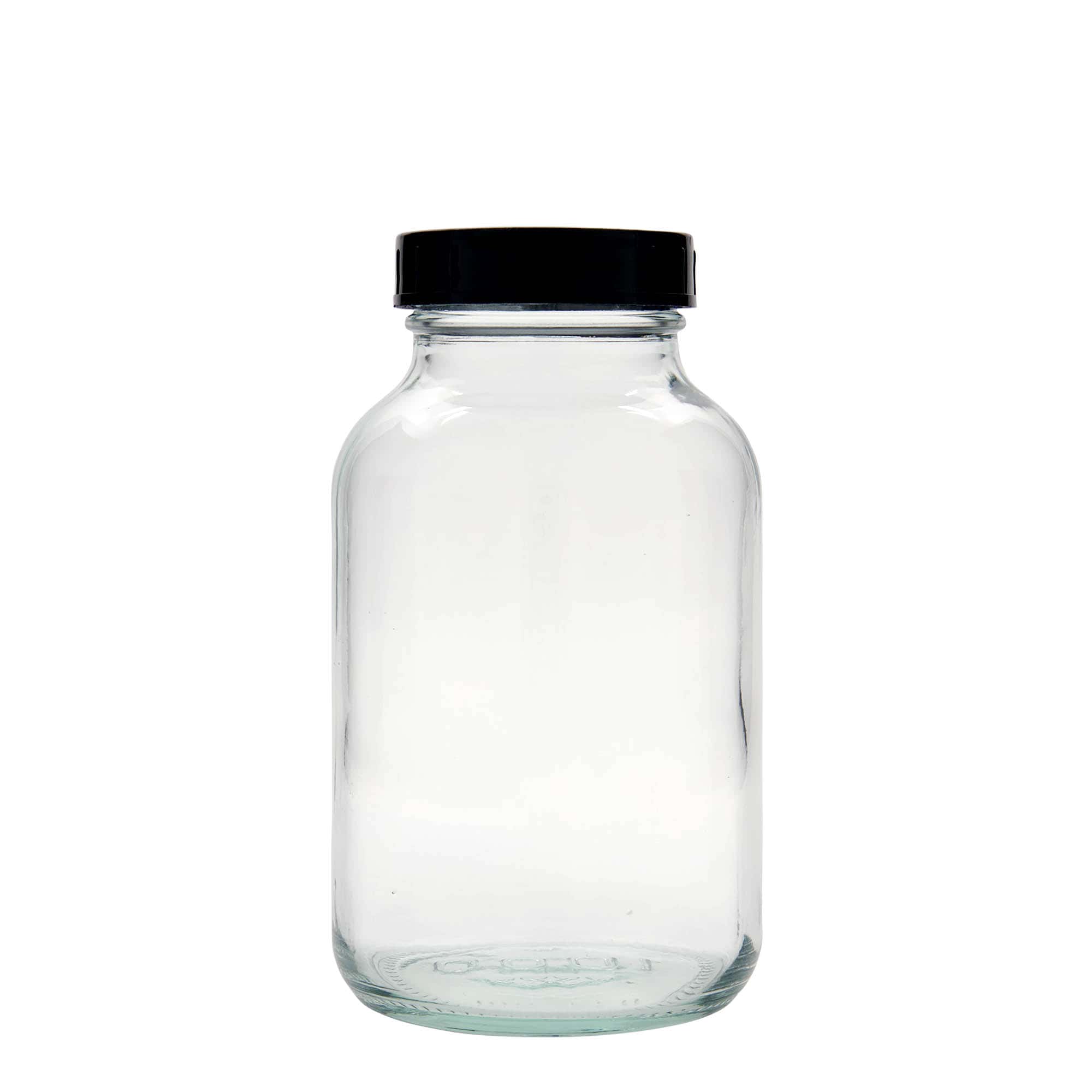 1.000 ml bredhalset glas, åbning: DIN 68