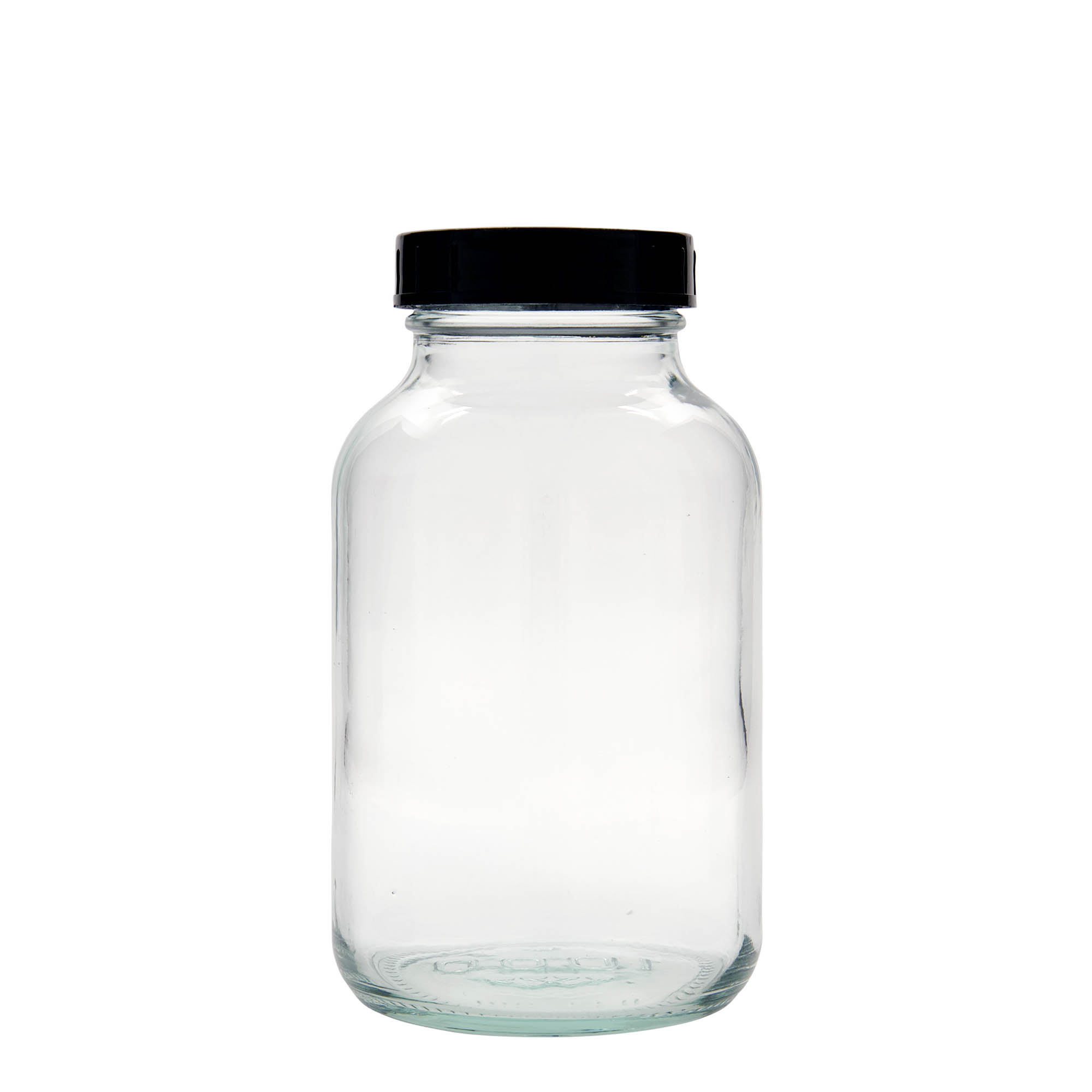 1.000 ml vidhalsglas, åbning: DIN 68