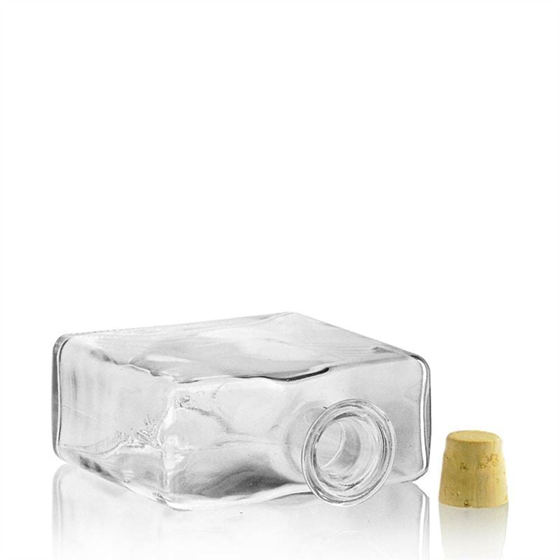 500 ml glasflaske 'Julia', rektangulær, åbning: kork
