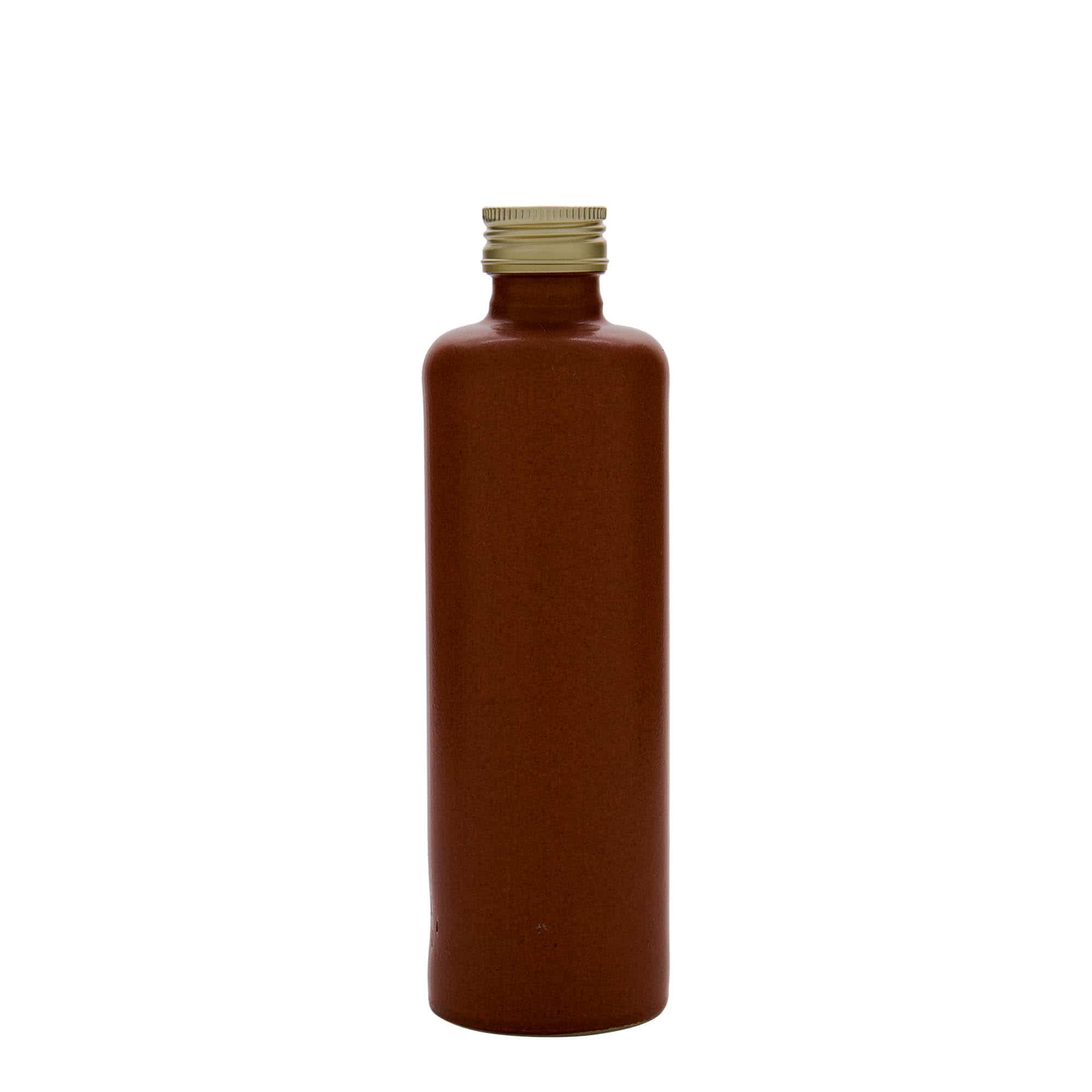350 ml lerkrus, stentøj, rød-brun, åbning: PP 31,5
