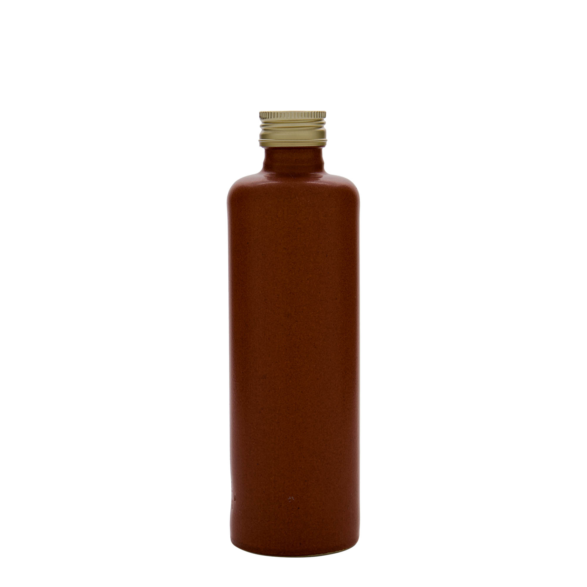 350 ml krukke af stentøj, rødbrun, åbning: PP 31,5