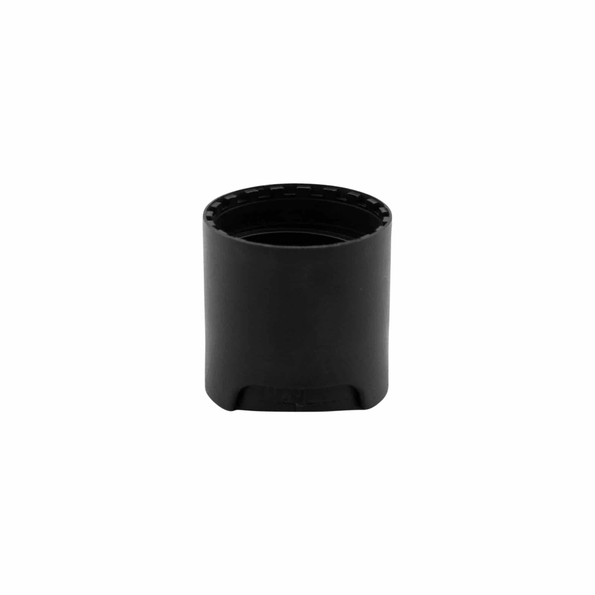 Skruelåg Disc Top, PP-plast, sort, til åbning: 24/410