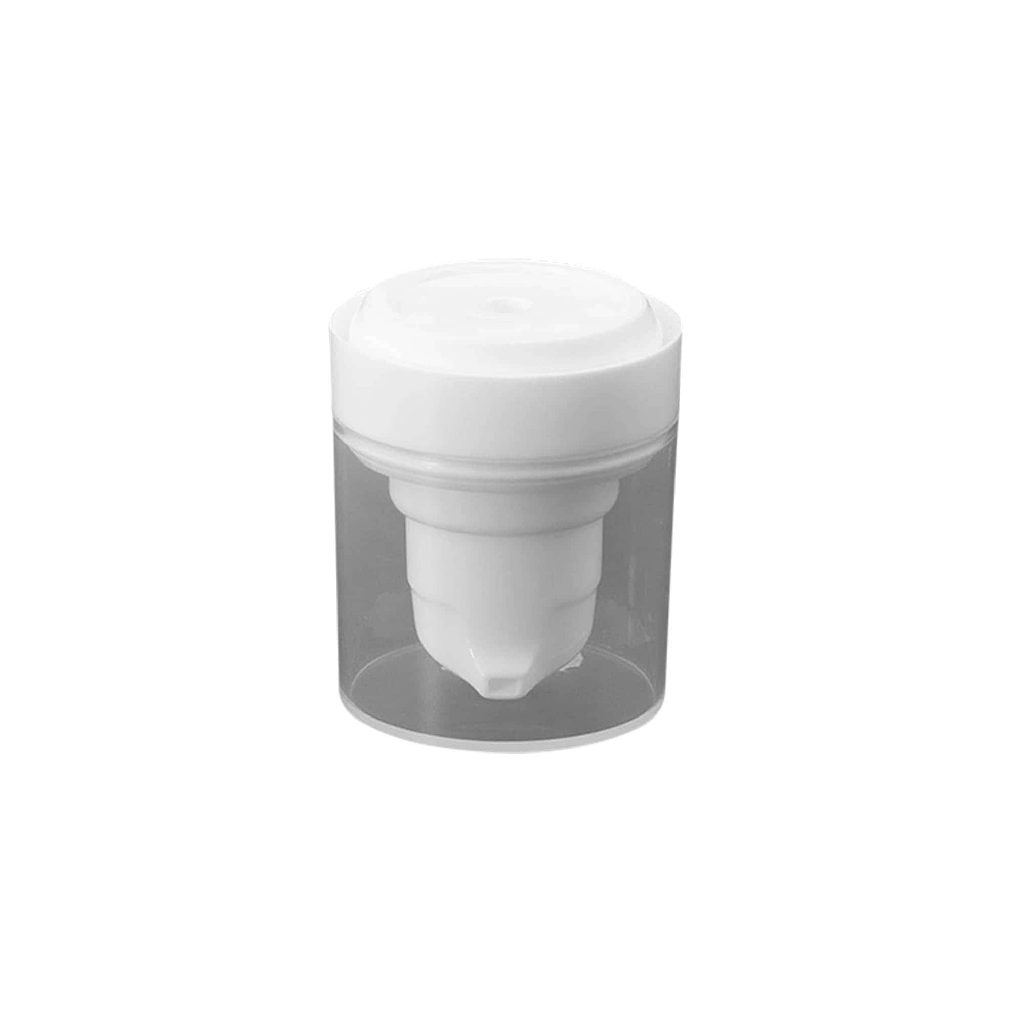 Airless dispenser pumpehoved 'Micro', PP-plast, hvid