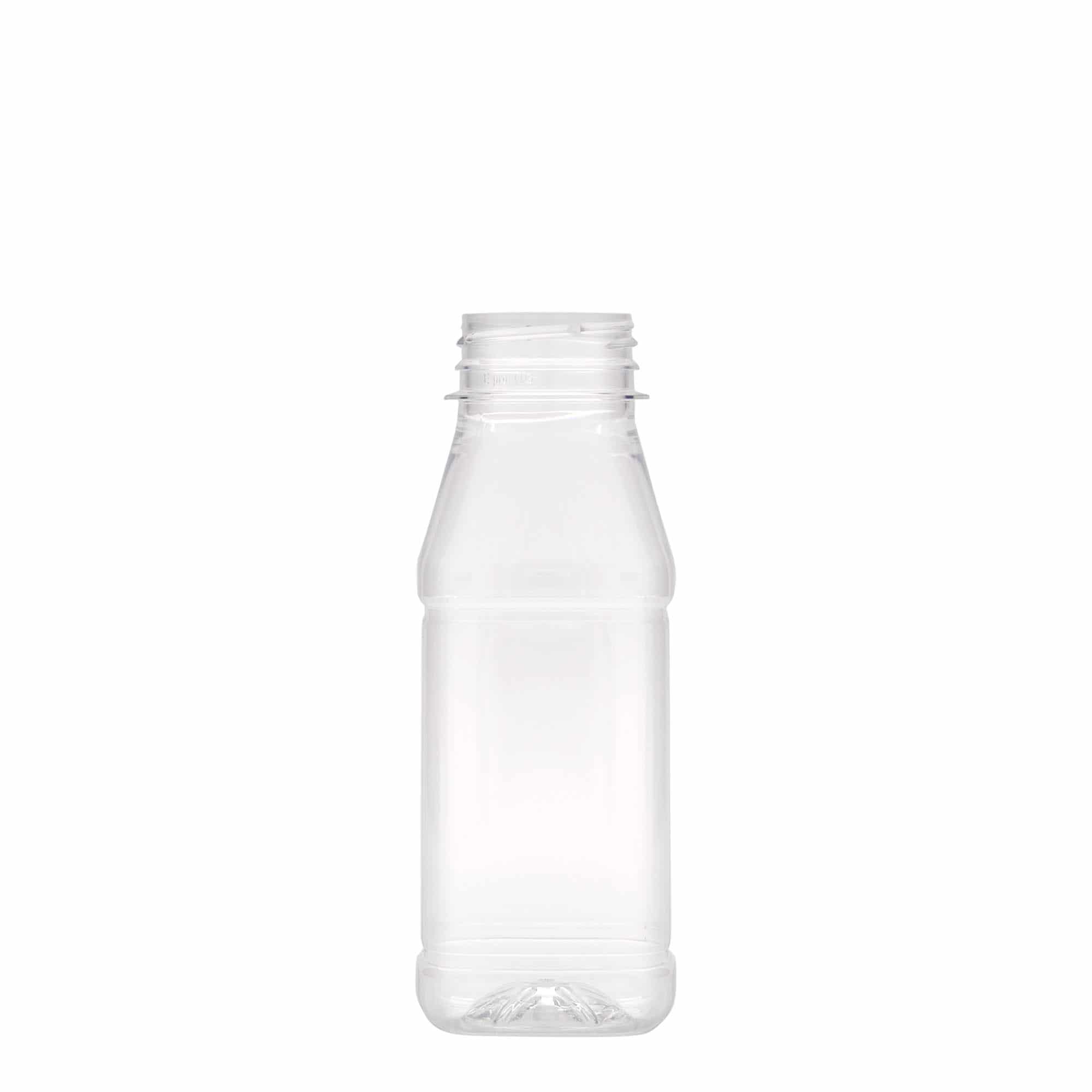 250 ml PET-flaske 'Milk and Juice Carré', kvadratisk, plast, åbning: 38 mm 250 ml PET-flaske 'Milk and Juice Carré', kvadratisk, plast, åbning: 38 mm