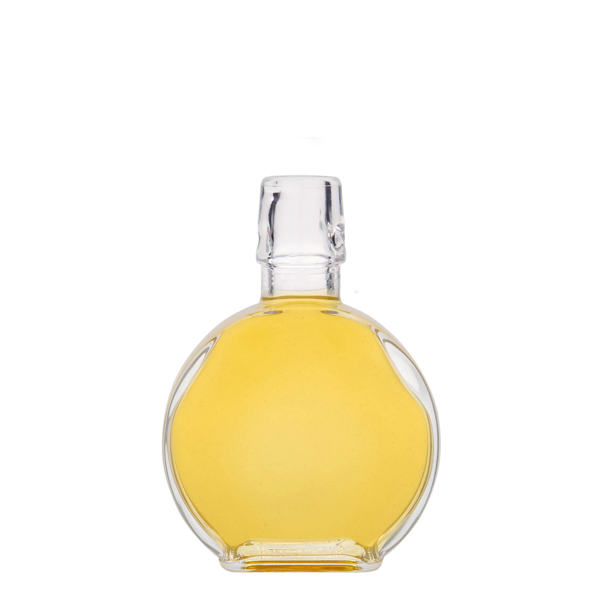 200 ml glasflaske »Sensatione«, rektangulær, åbning: låseklips