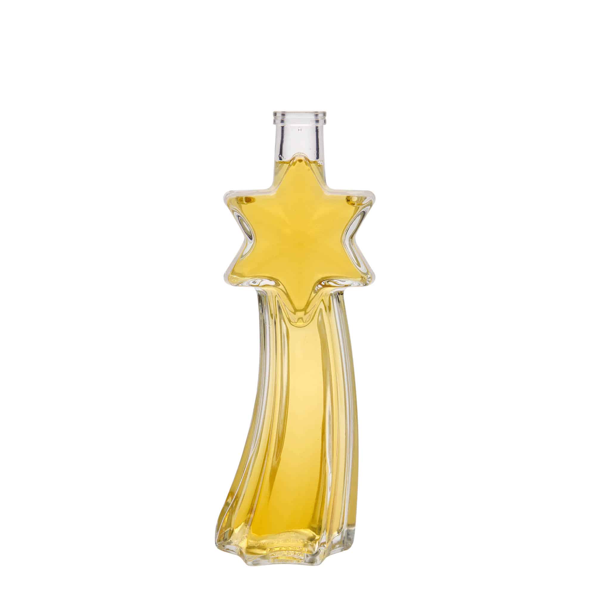 200 ml glasflaske 'Stjerneskud', åbning: Kork