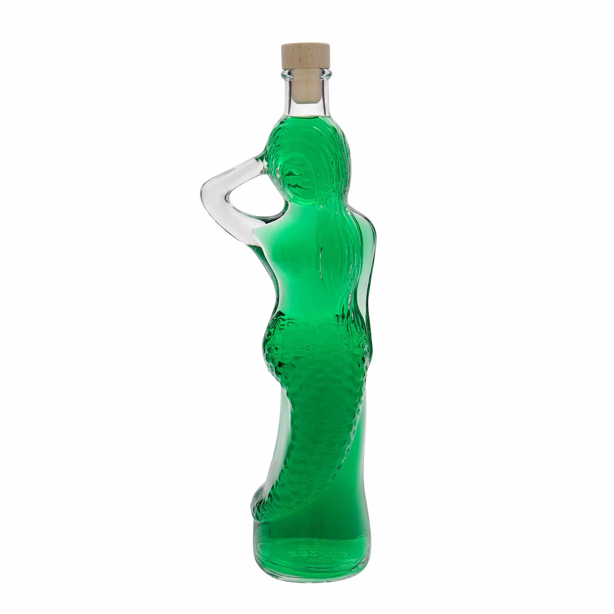 500 ml glasflaske 'Havfrue', åbning: kork