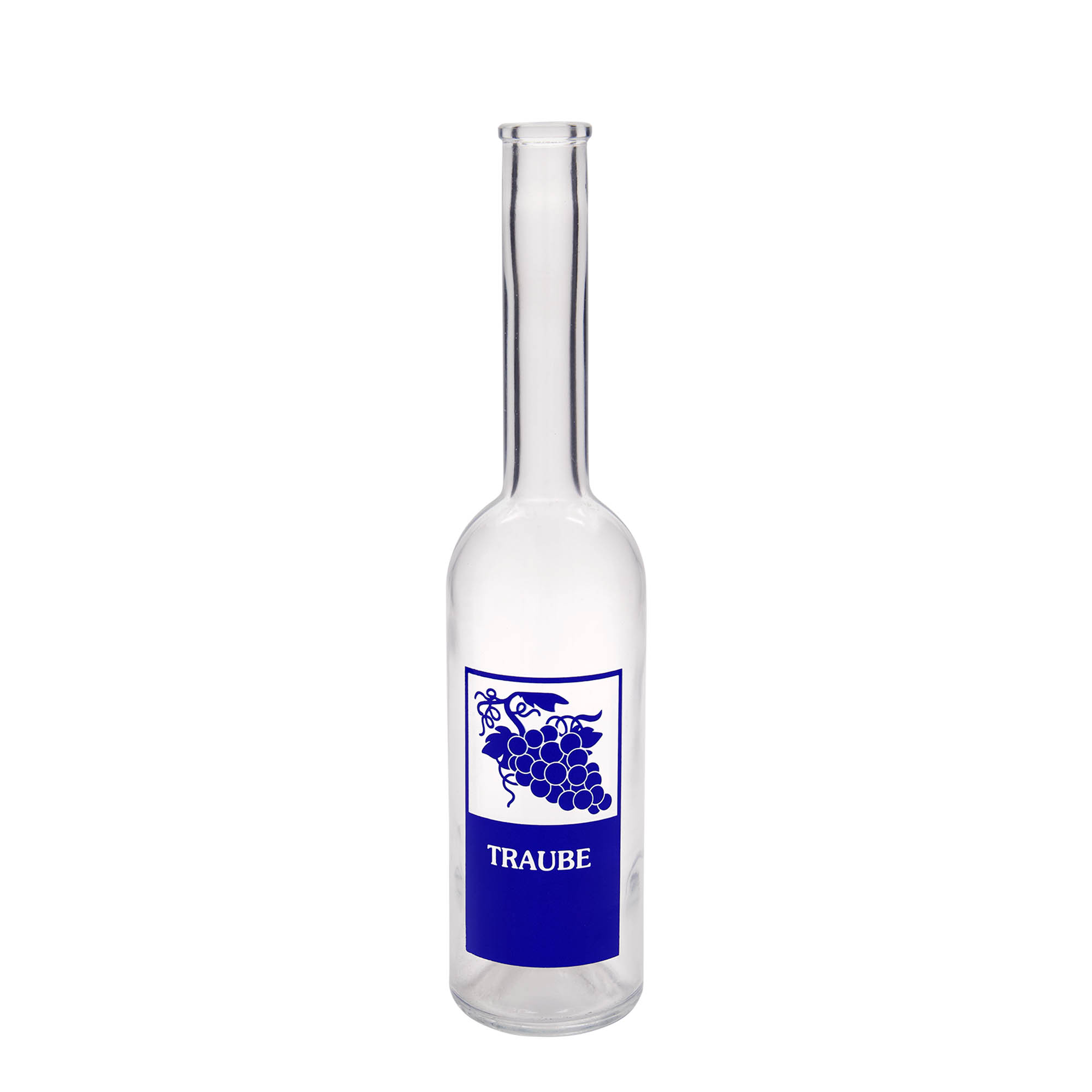 500 ml glasflaske 'Opera', motiv: drue, åbning: kork