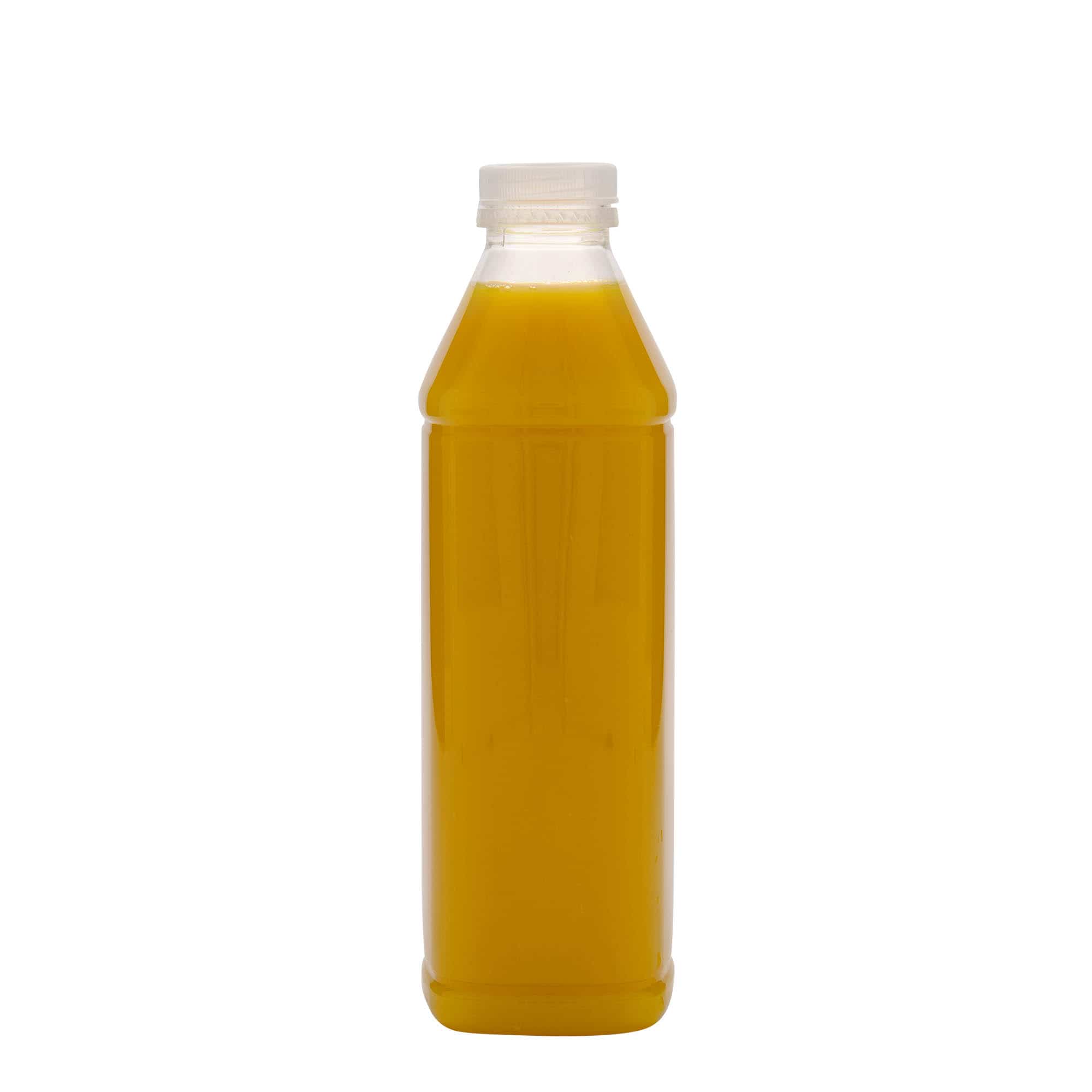 1.000 ml PET-flaske Milk and Juice Carré, kvadratisk, plast, åbning: 38 mm