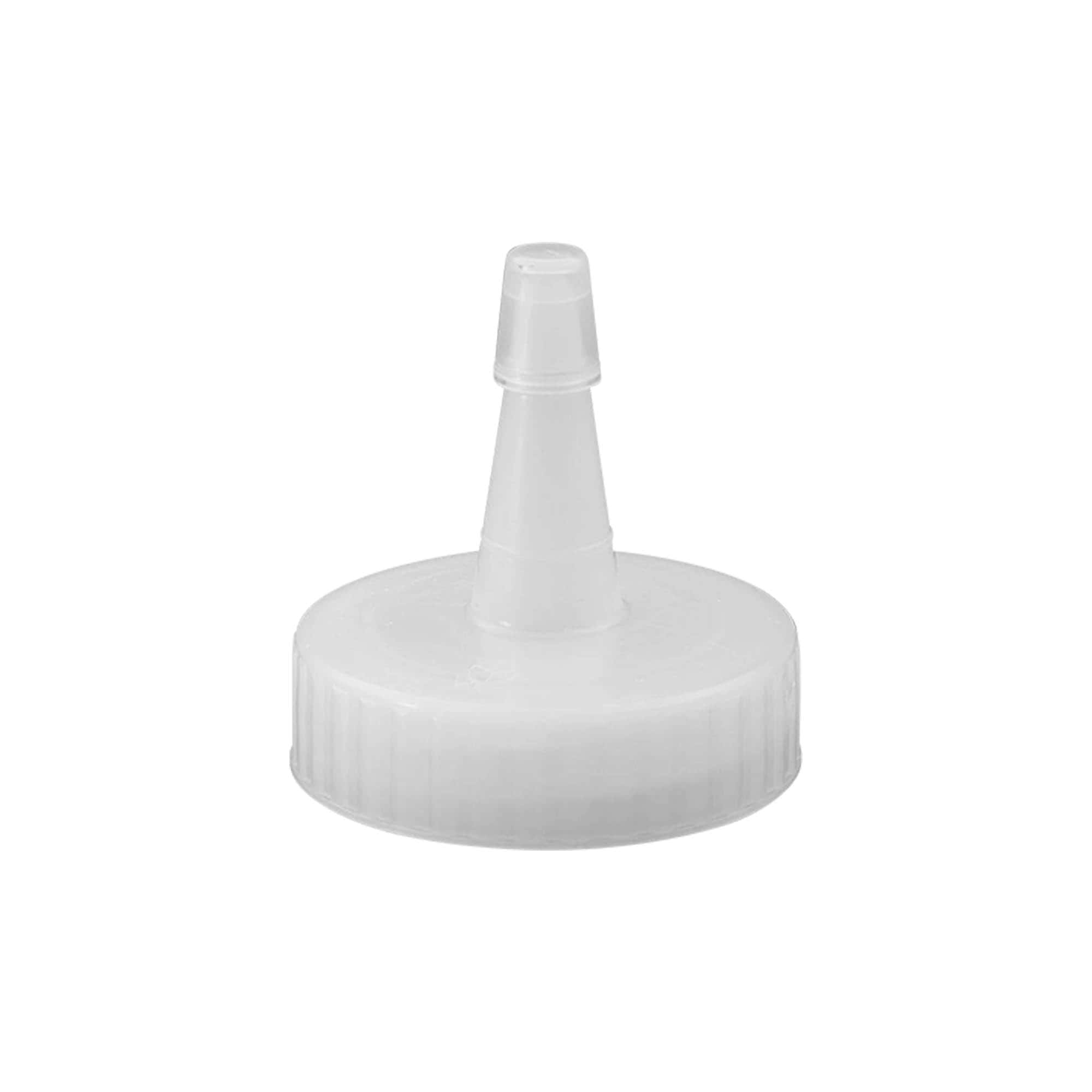 Skruehætte sprøjtetud, PP-plast, hvid, til åbning: 38/400