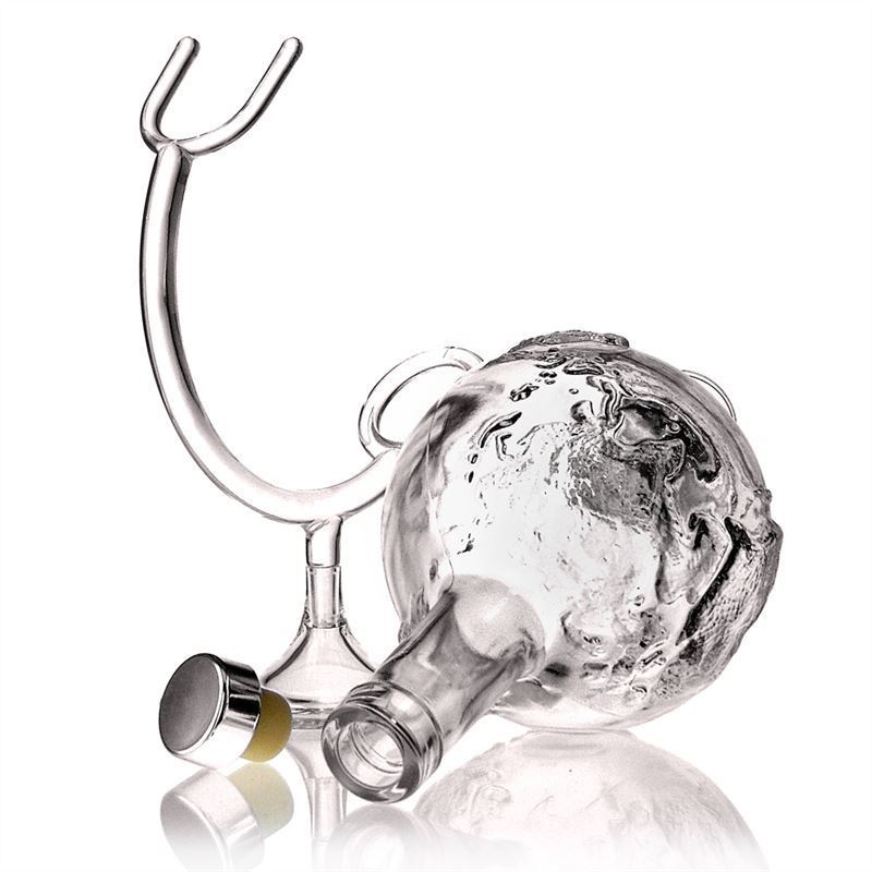 500 ml glasflaske 'Globus', åbning: kork