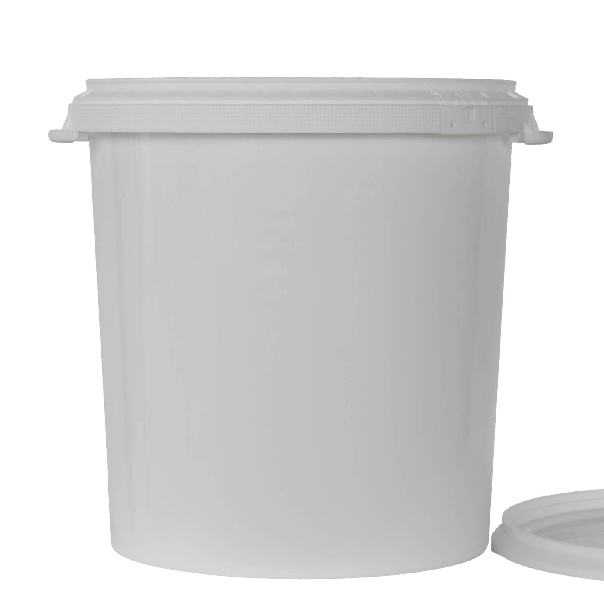 30 l spand, PP-plast, hvid