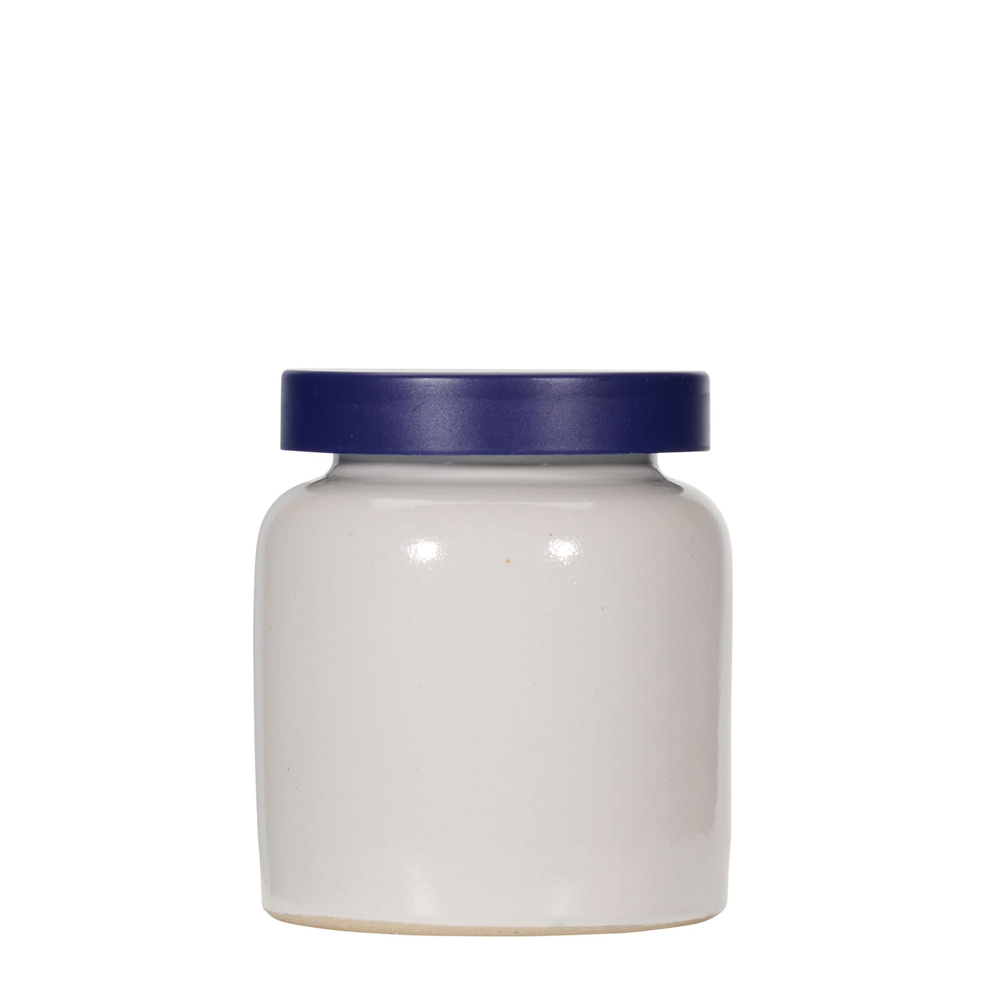 270 ml stentøjskrukke, keramik, hvid, åbning: pålægslåg