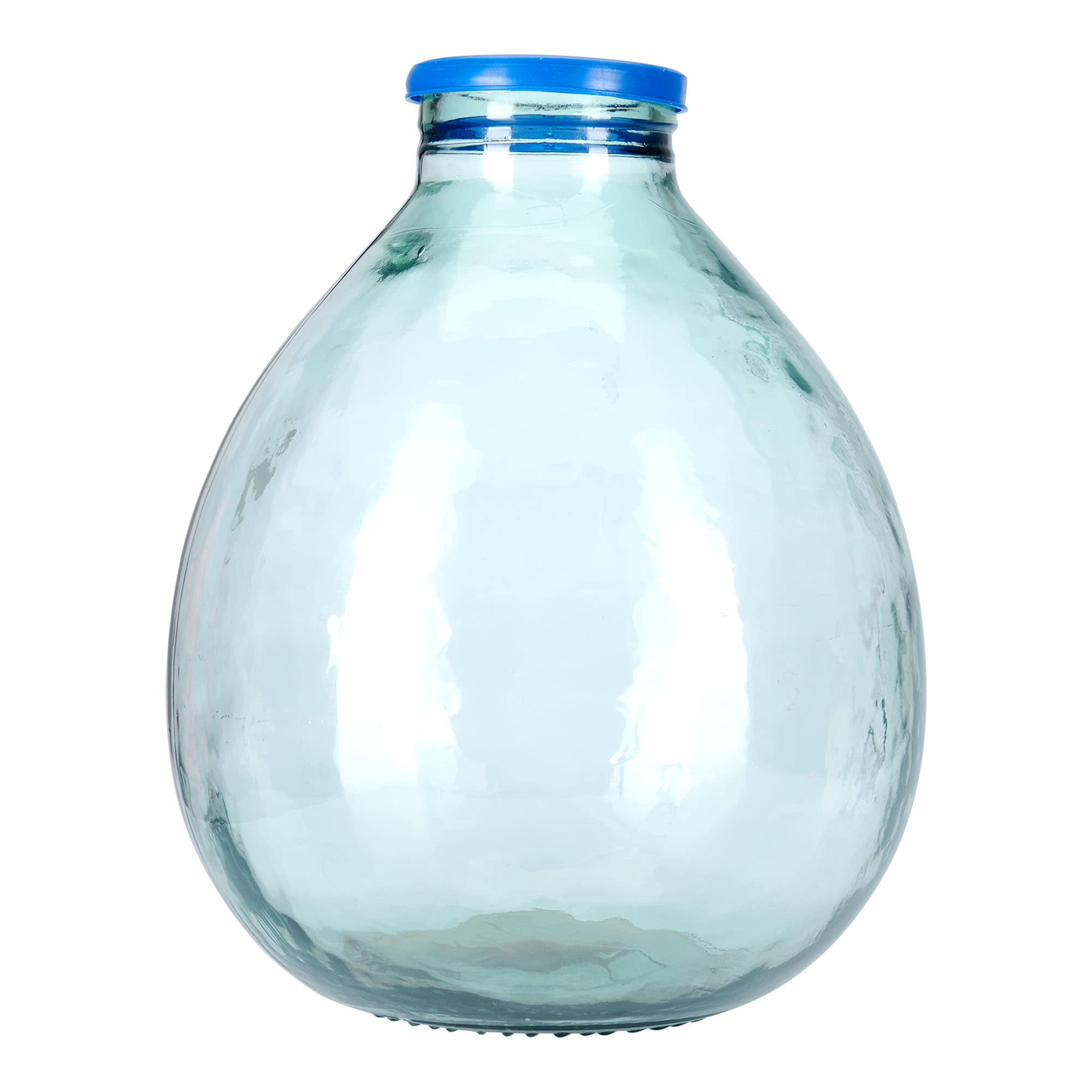 34 l ballonflaske med bred hals, glas, åbning: påsætning af låg 34 l ballonflaske med bred hals, glas, åbning: påsætning af låg