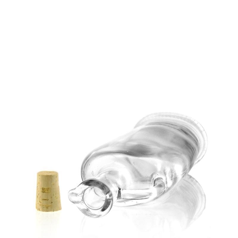 500 ml glasflaske 'Eleganta', oval, åbning: kork