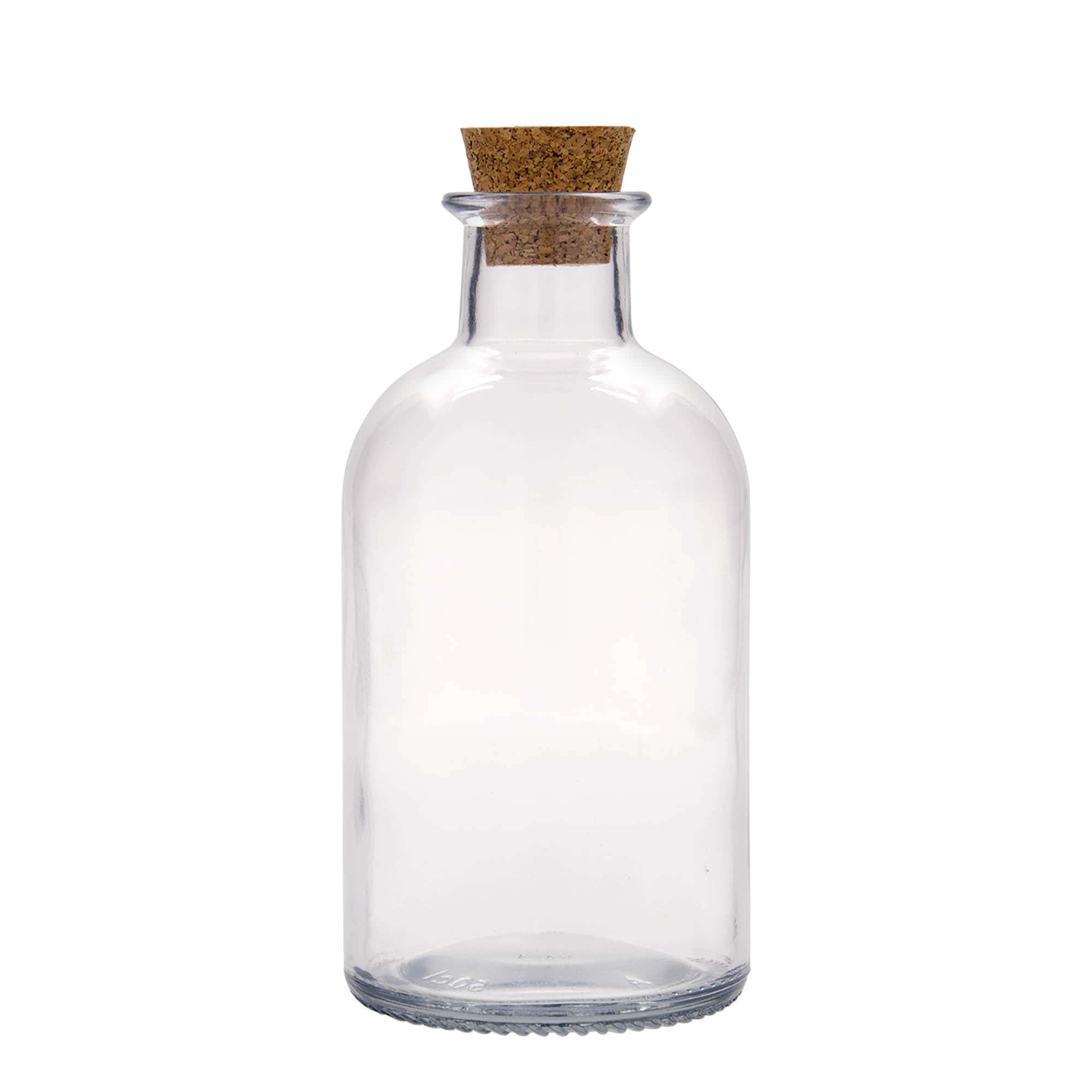 250 ml glasflaske 'Eleganta', oval, åbning: Kork