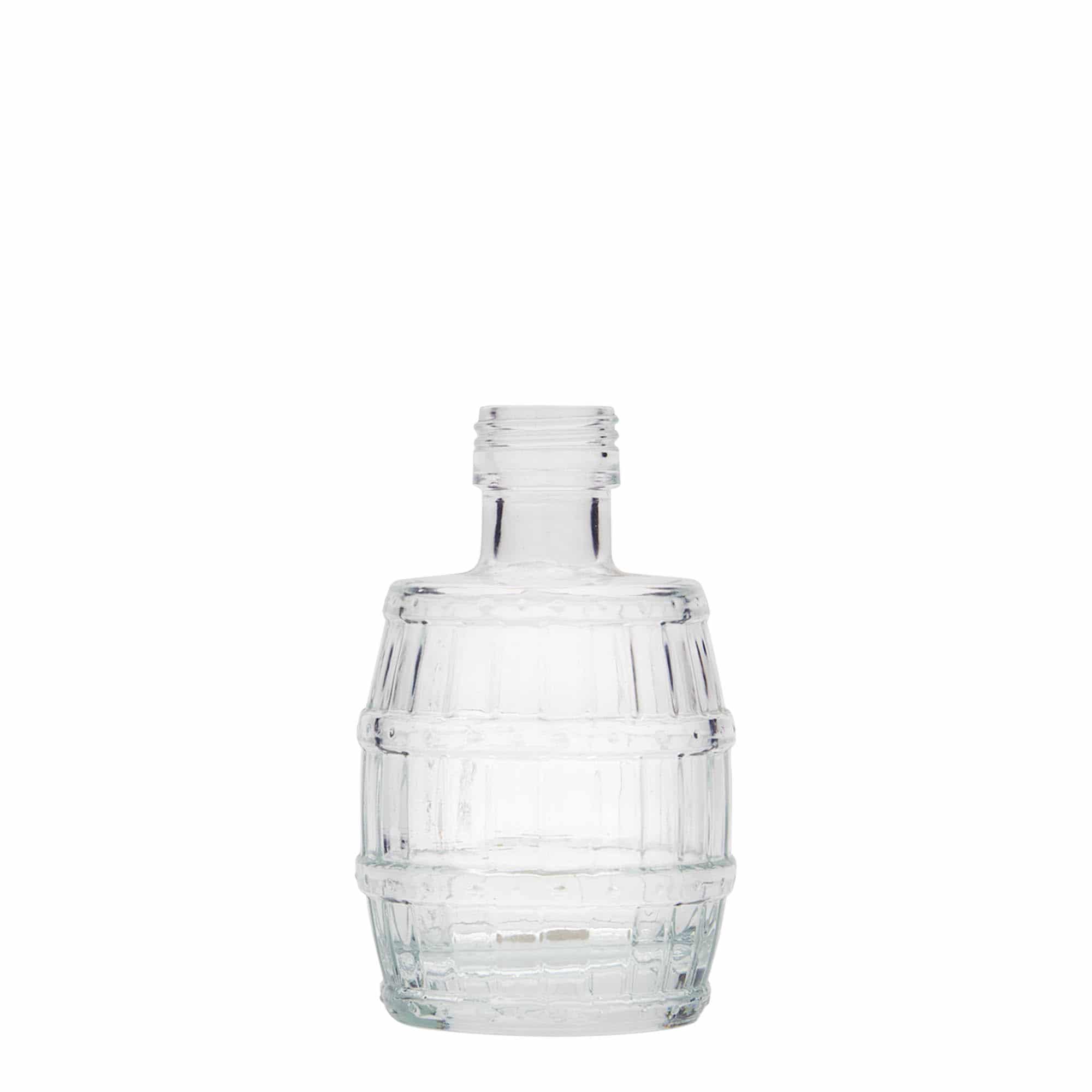 100 ml glasflaske 'Tønde', åbning: PP 24