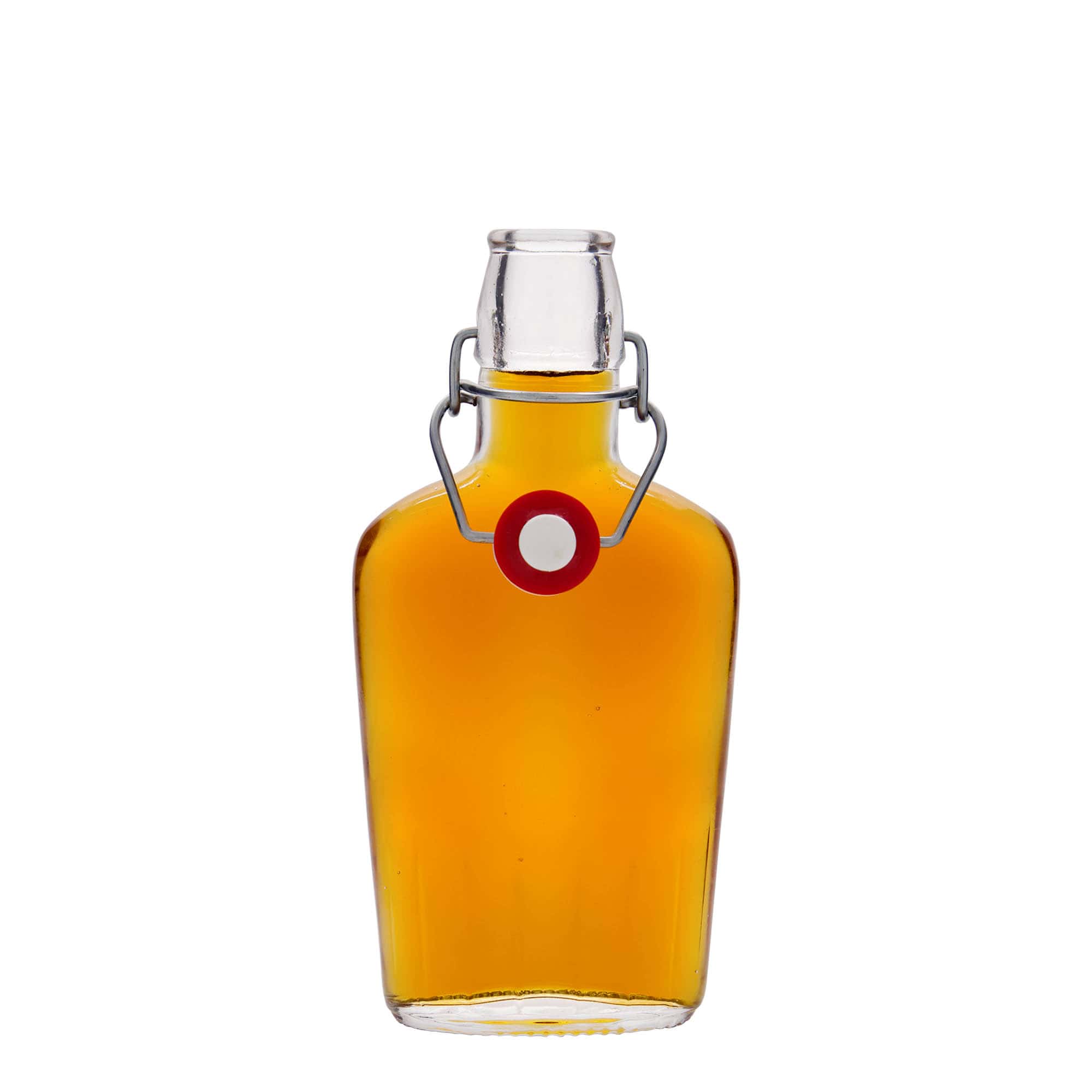 250 ml glasflaske »Fiaschetta«, oval, åbning: hængelås-lukning