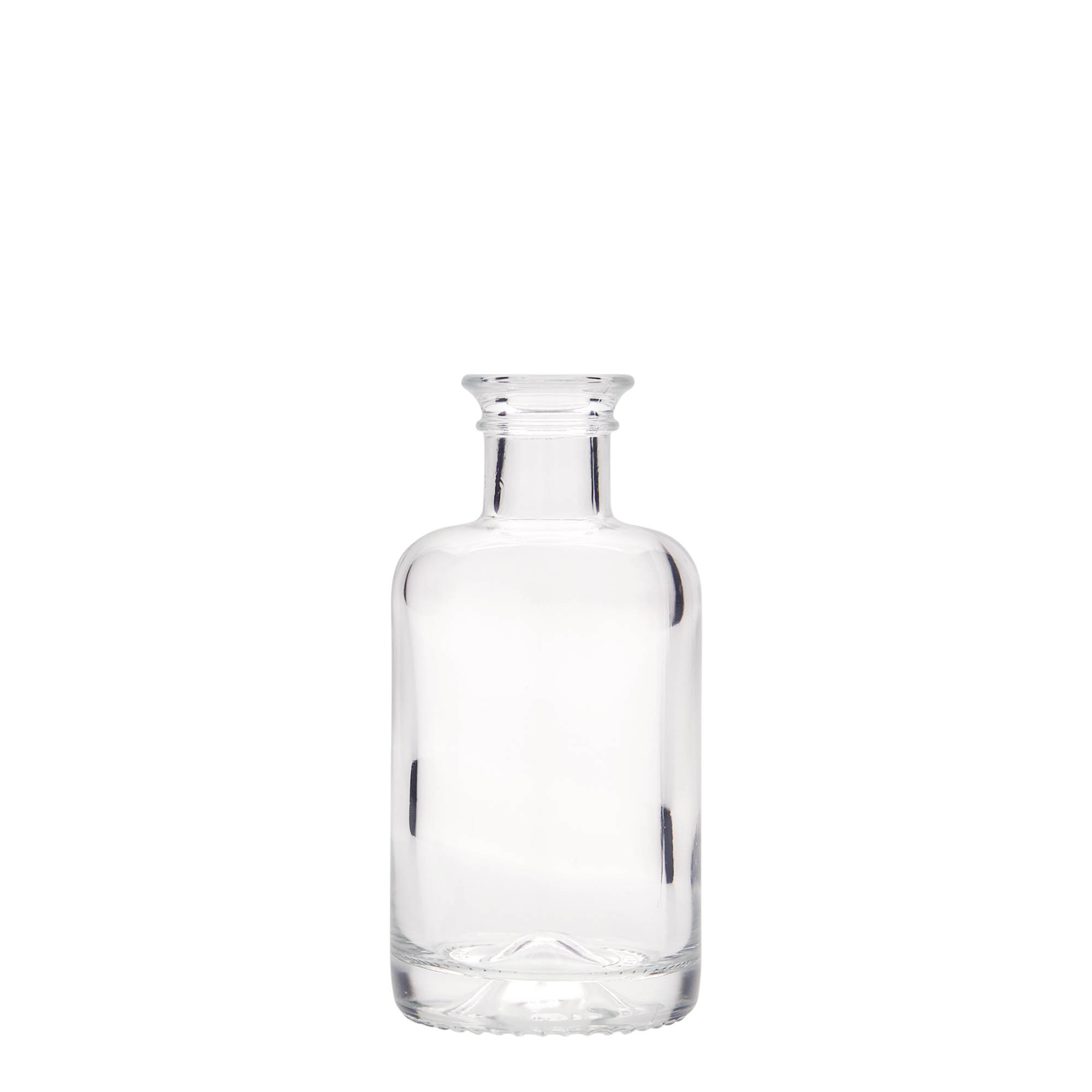 100 ml glasflaske apoteker, åbning: kork 100 ml glasflaske apoteker, åbning: kork