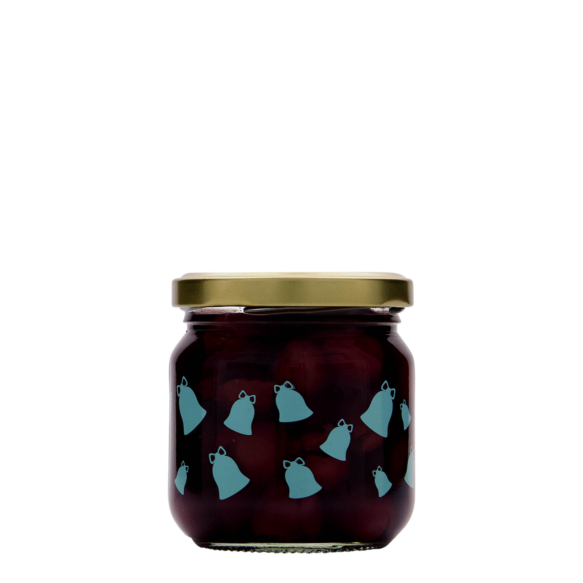 212 ml rundt glas, motiv: Kling, klokke, åbning: Twist-Off (TO 66) 212 ml rundt glas, motiv: Kling, klokke, åbning: Twist-Off (TO 66)