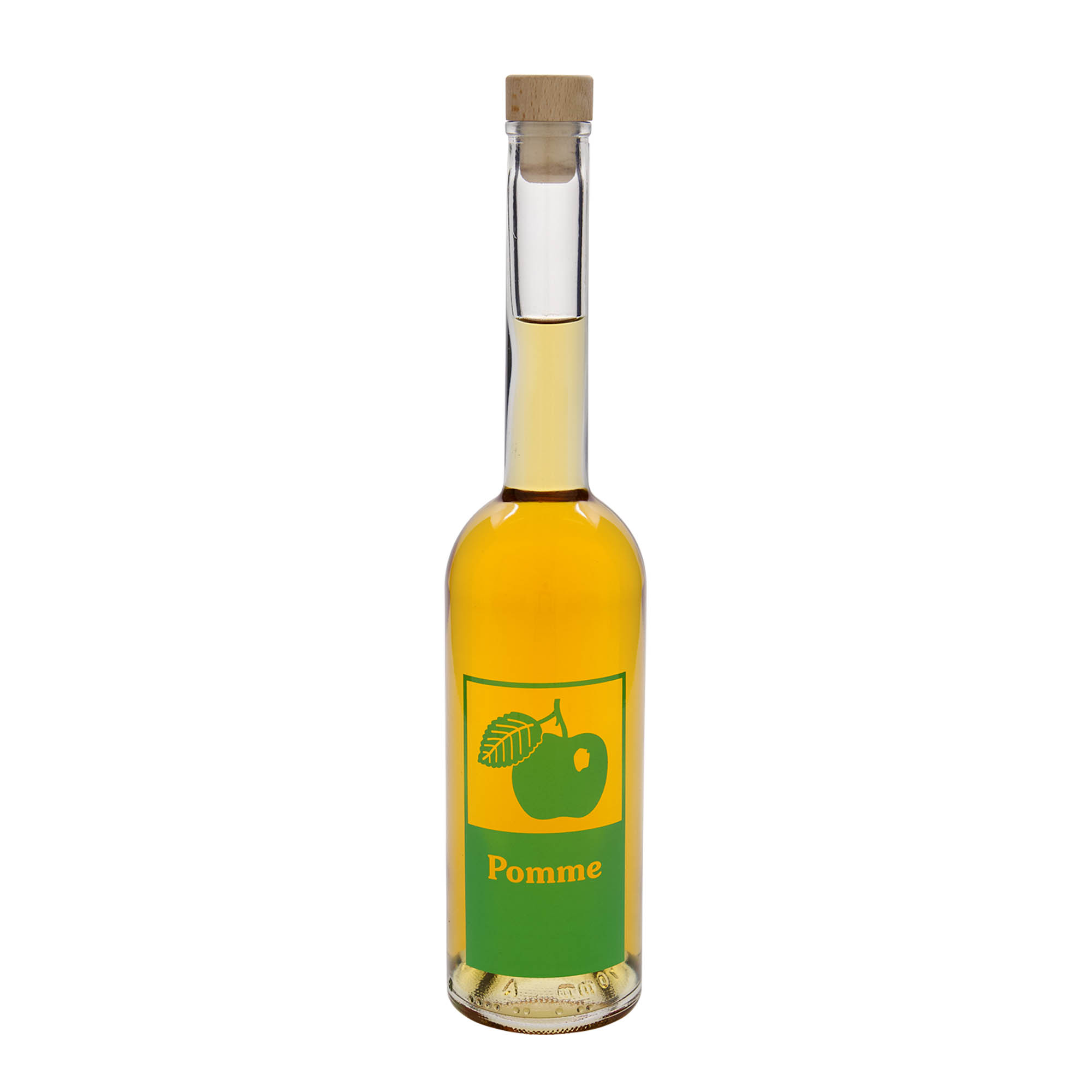 500 ml glasflaske 'Opera', motiv: Pomme, åbning: kork