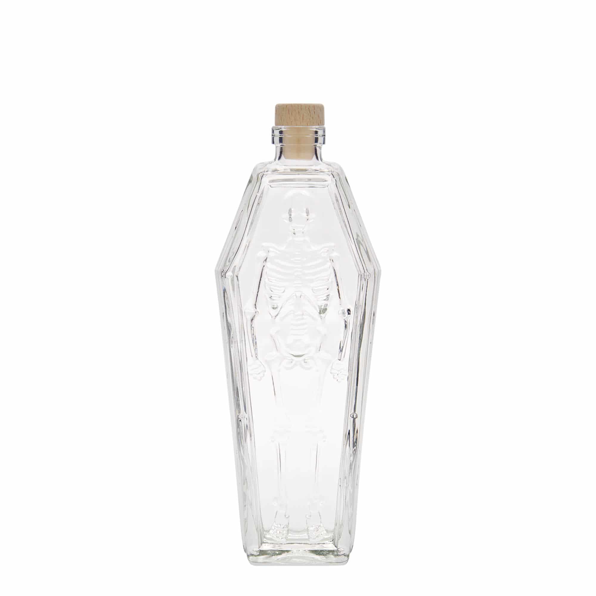 200 ml glasflaske 'Ligkiste', åbning: Kork