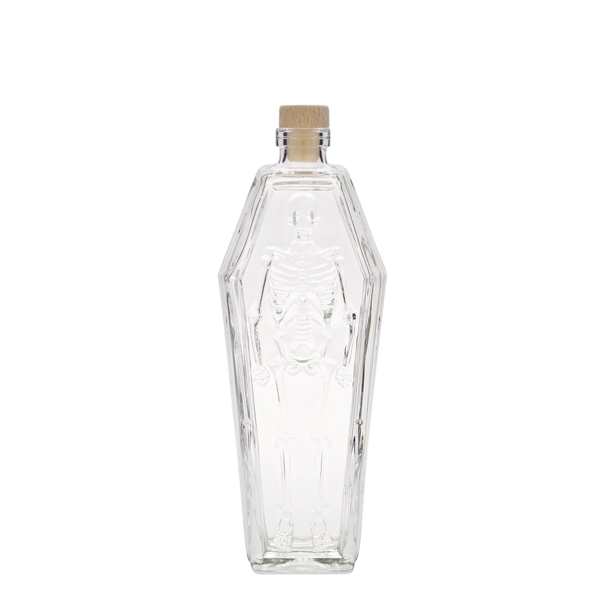 200 ml glasflaske 'Kiste', åbning: prop